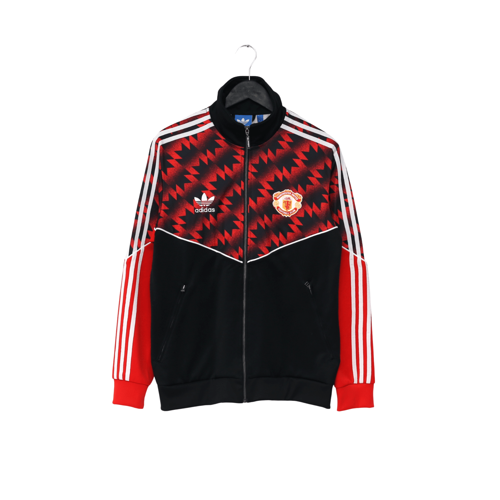 1990/92 Manchester United Retro adidas Originals Football Track Top (M)