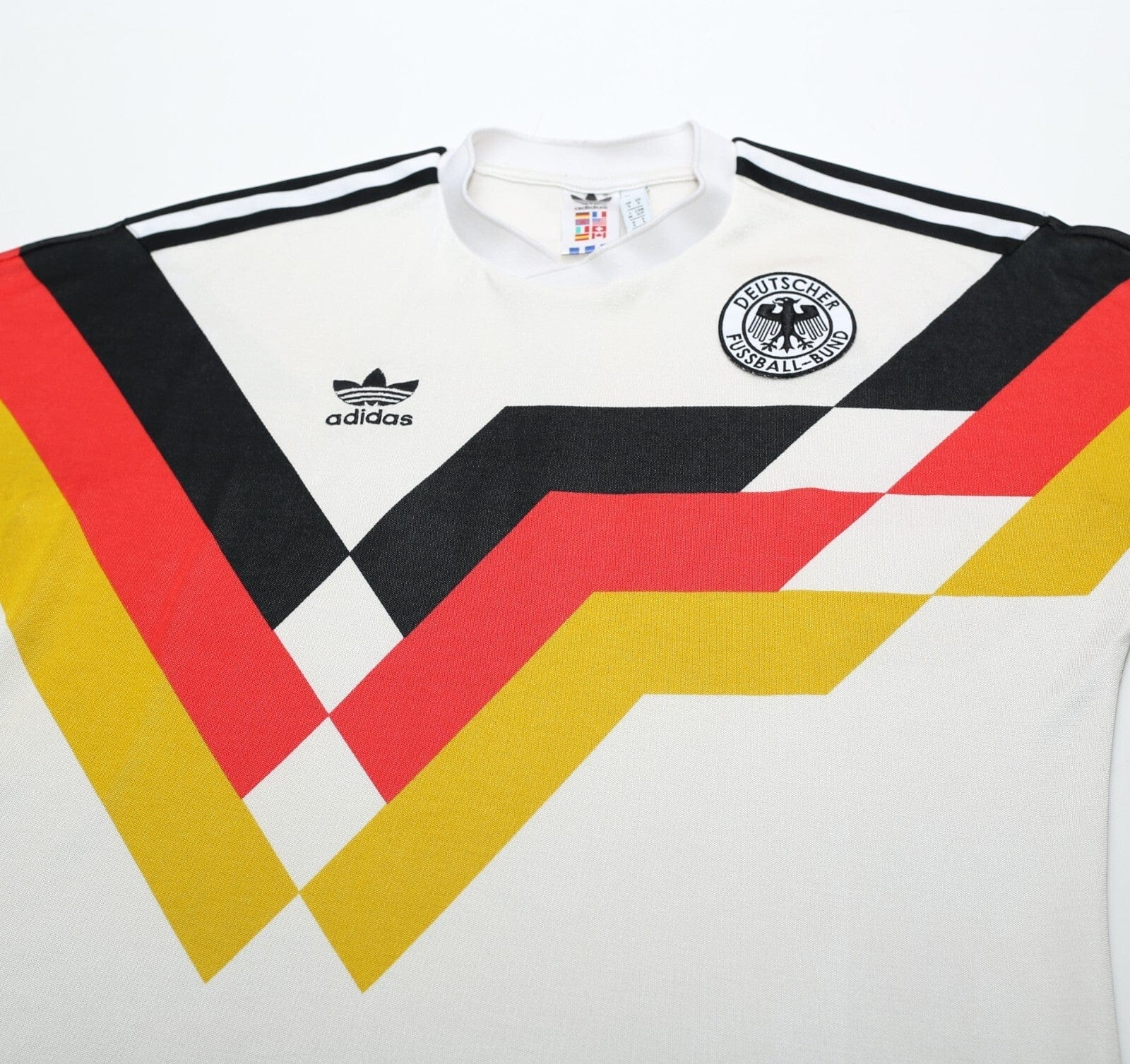 1990/92 MATTHAUS #10 West Germany Retro adidas Football Shirt (S/M) Italia 90