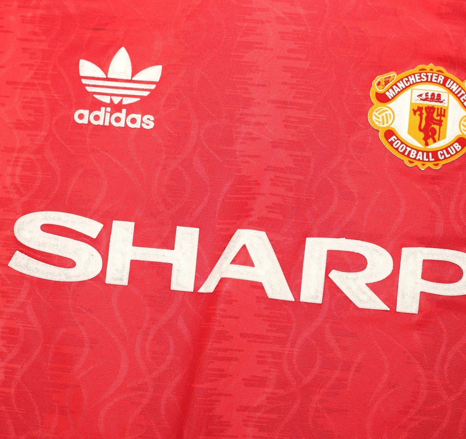 1990/92 ROBSON #7 Manchester United adidas Originals Football Shirt (XL)