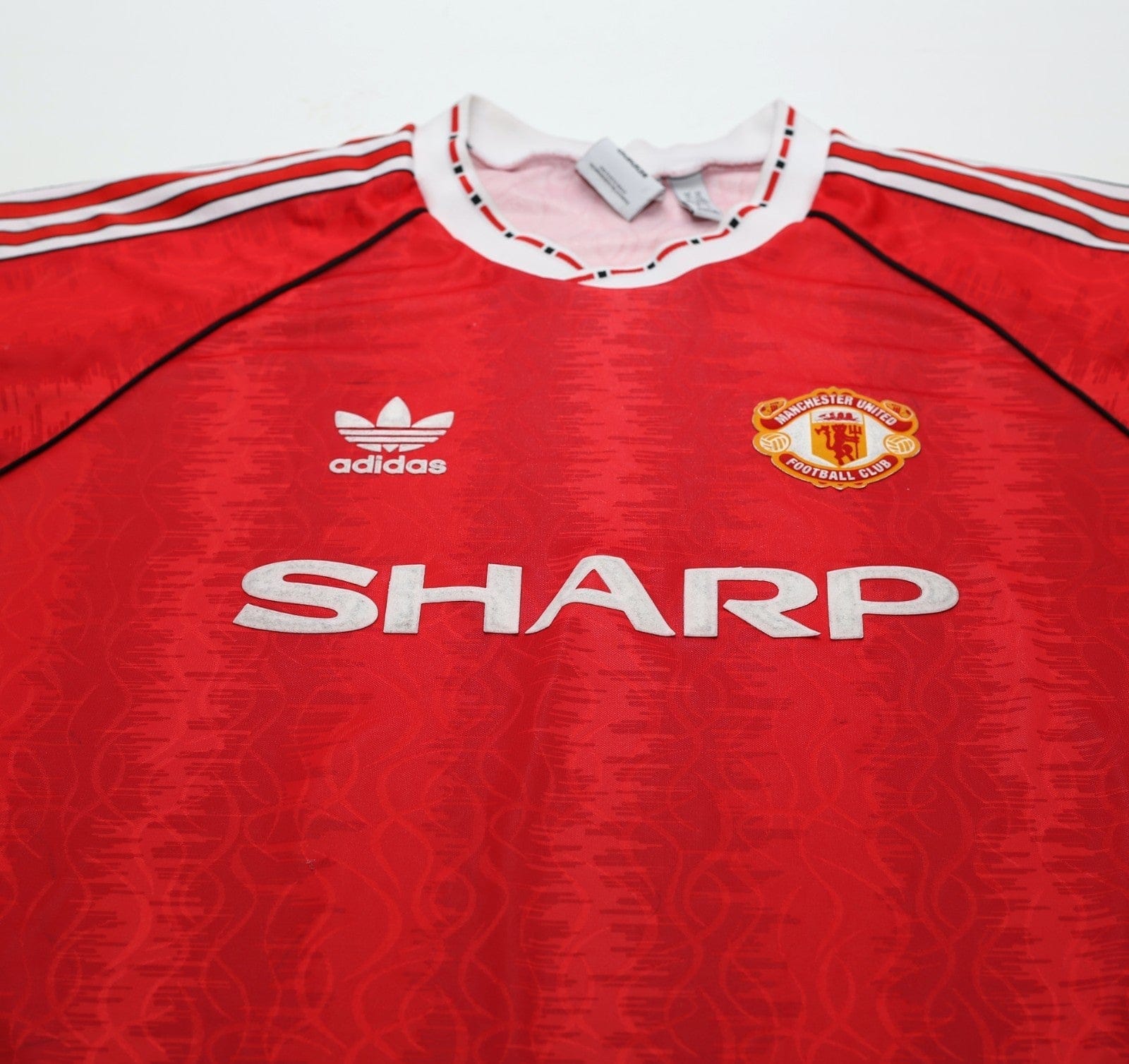 1990/92 ROBSON #7 Manchester United adidas Originals Football Shirt (XL)