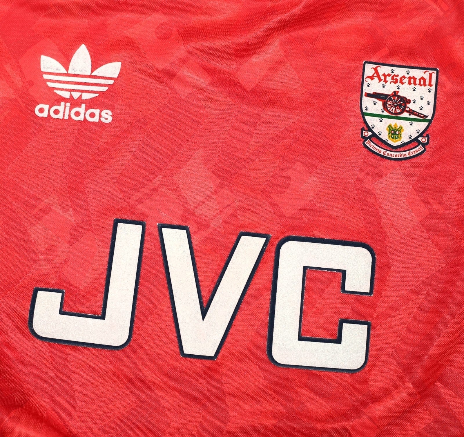 1990/92 WRIGHT #8 Arsenal Retro adidas Originals Home Football Shirt (S)