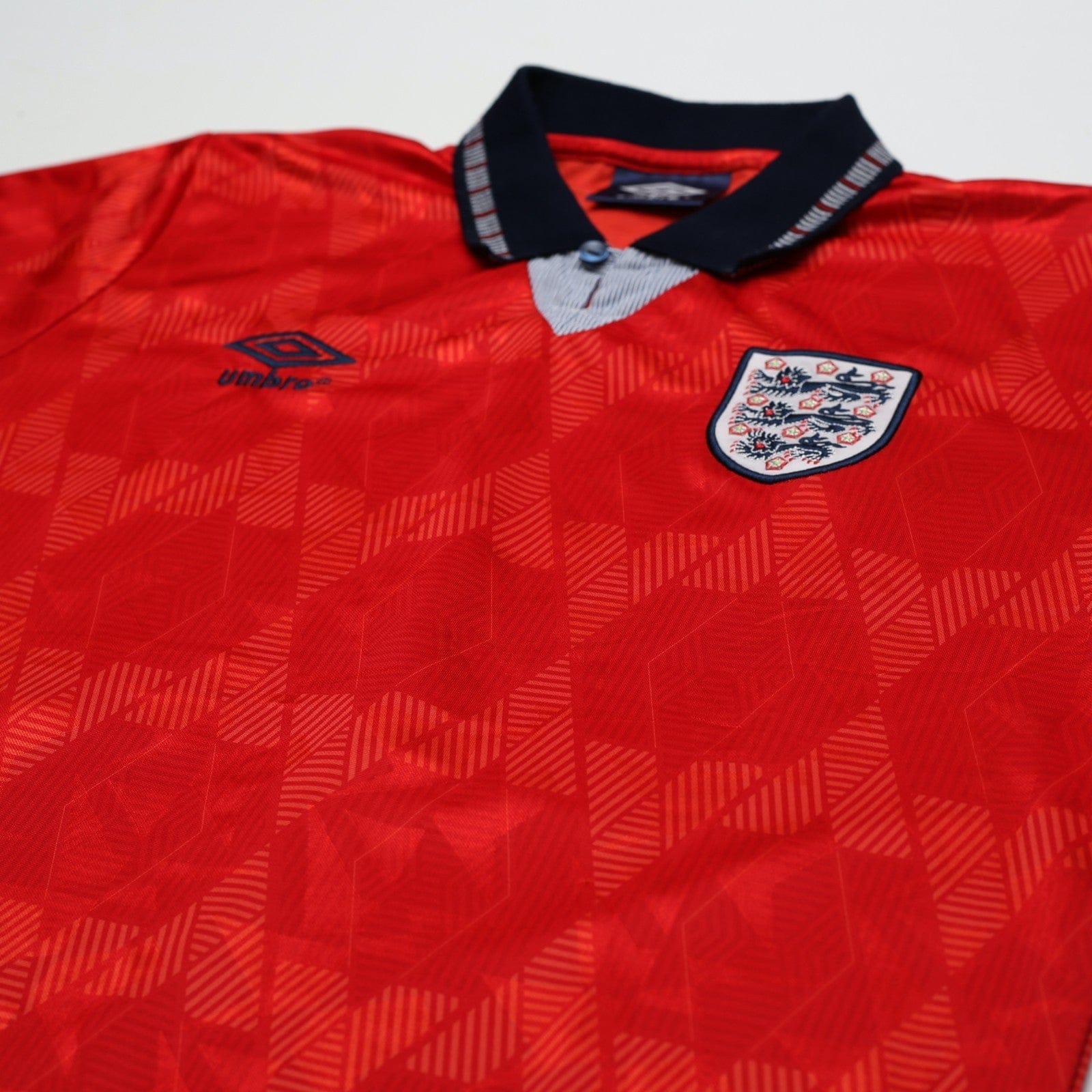 1990/93 Wright #14 England Vintage Umbro Away Football Shirt (M) US Cup 93