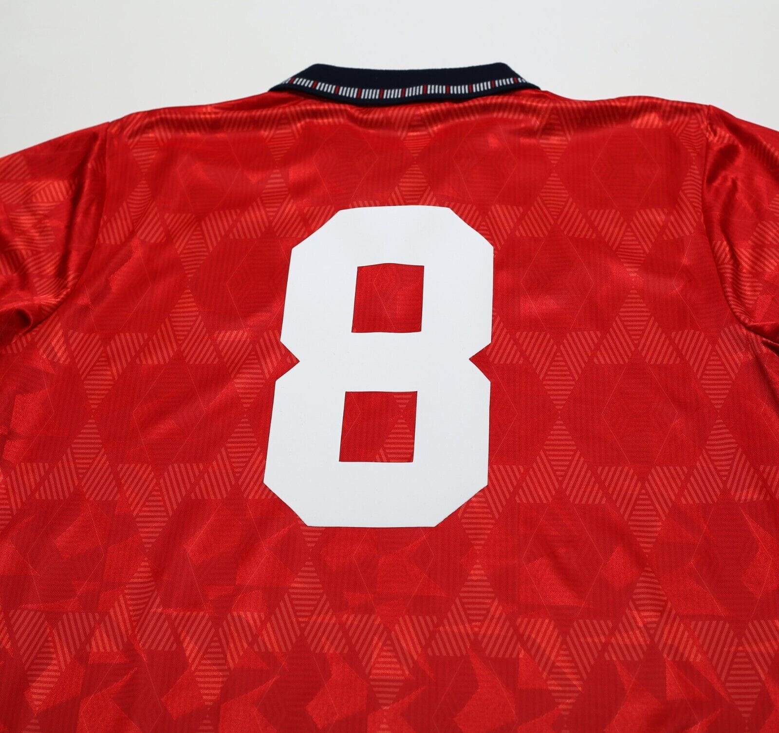 1990/93 WRIGHT #8 England Retro Umbro Away Football Shirt (M) San Marino