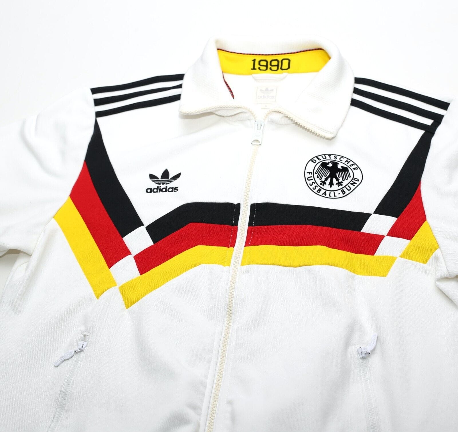 1990 GERMANY Retro adidas Originals Football Track Top Jacket (M) Italia 90