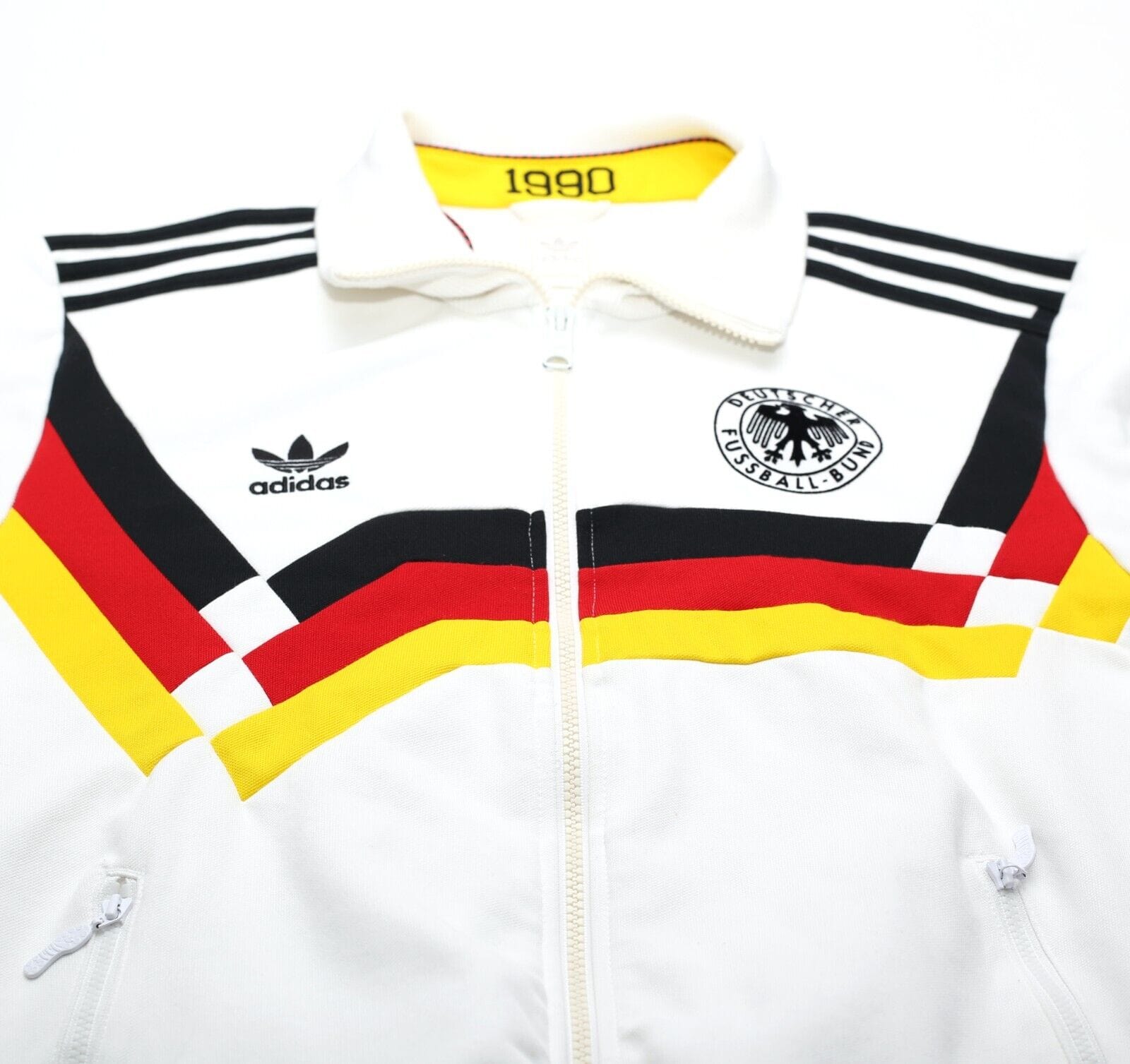 1990 GERMANY Retro adidas Originals Football Track Top Jacket (M) Italia 90