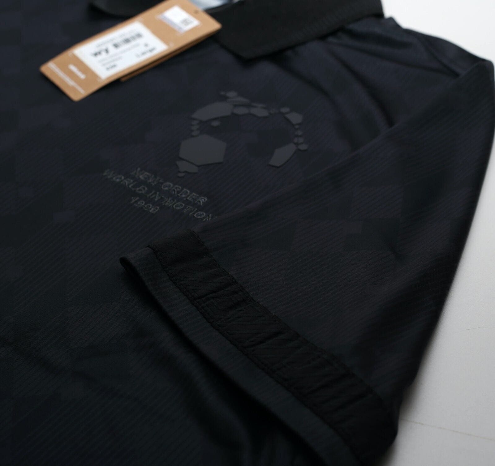 1990 NEW ORDER x UMBRO Retro Blackout Football Shirt (XL) Italia 90 BNWT England