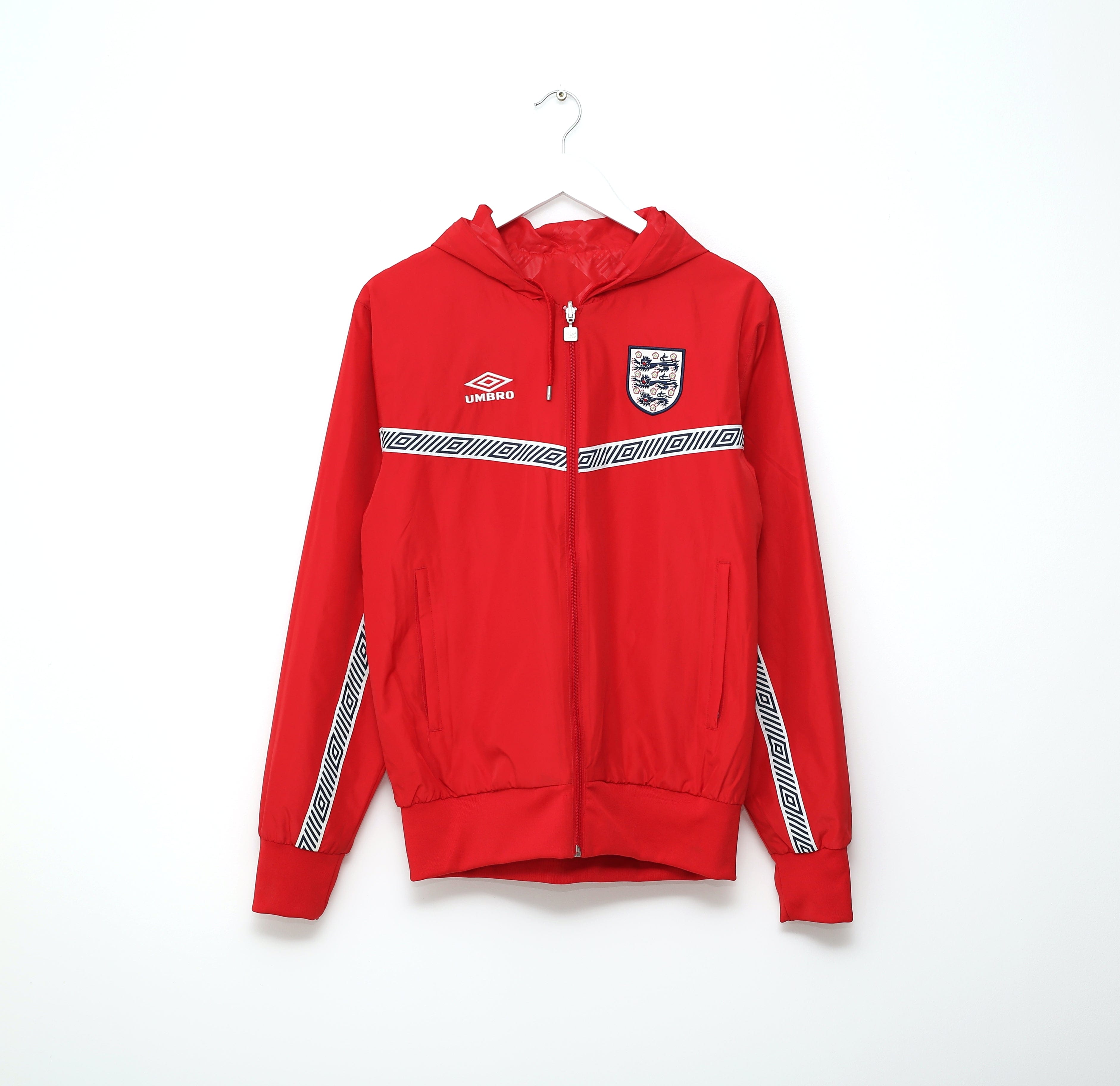 1990 Style ENGLAND Vintage Umbro Hooded Jacket (M) Gascoigne Platt Lineker Era