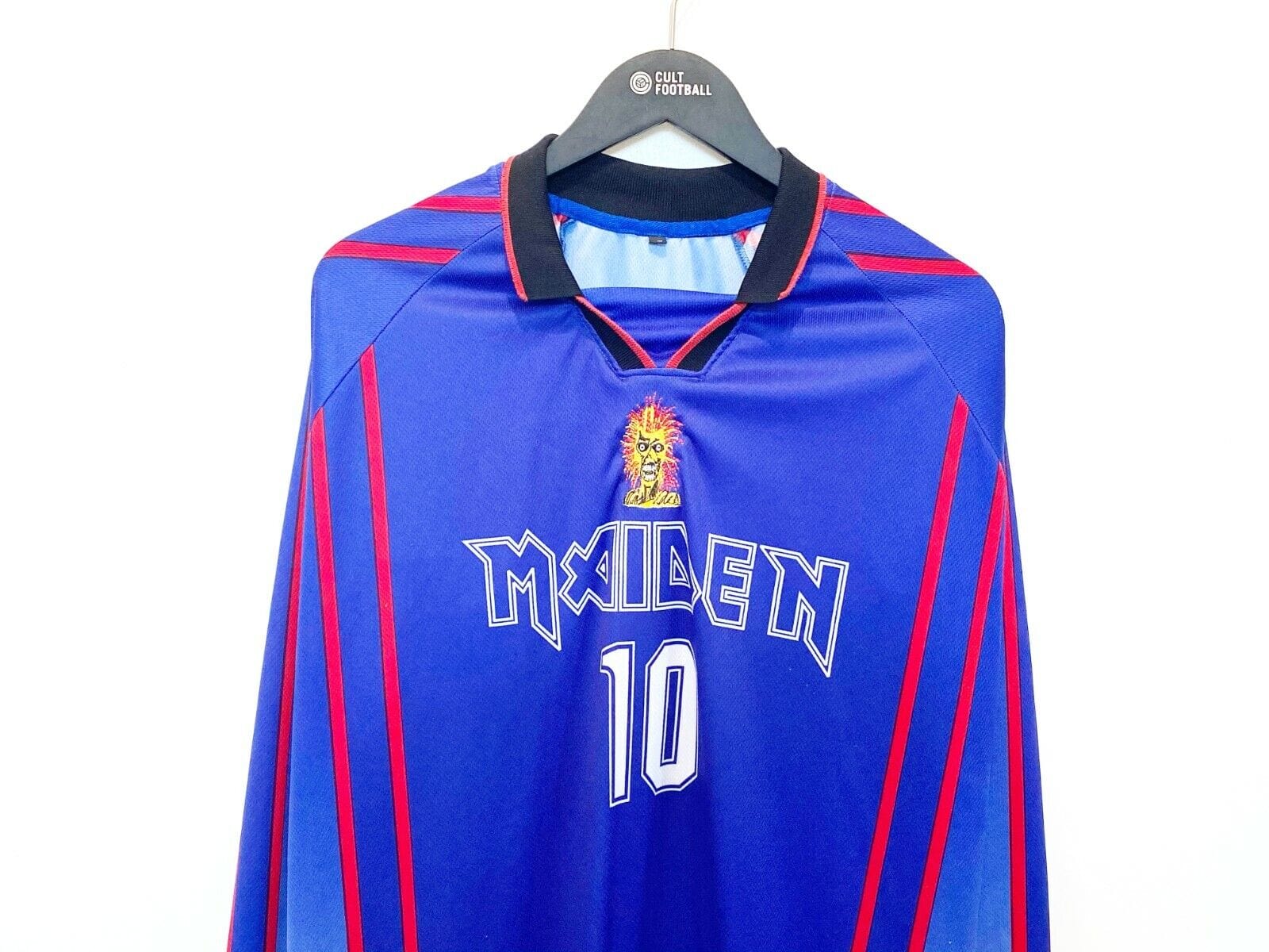 1990s IRON MAIDEN FC Vintage Long Sleeve Football Shirt (L) Possibly 1995