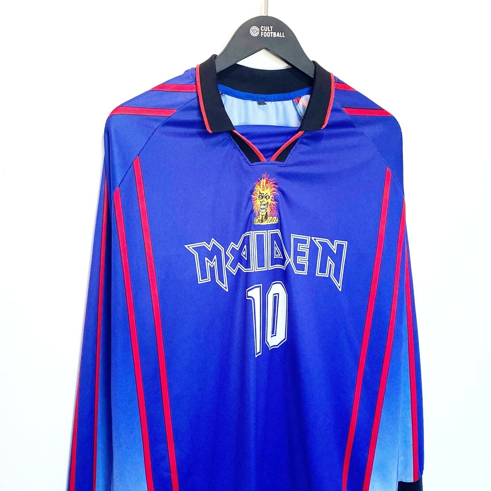 1990s IRON MAIDEN FC Vintage Long Sleeve Football Shirt (L) Possibly 1995