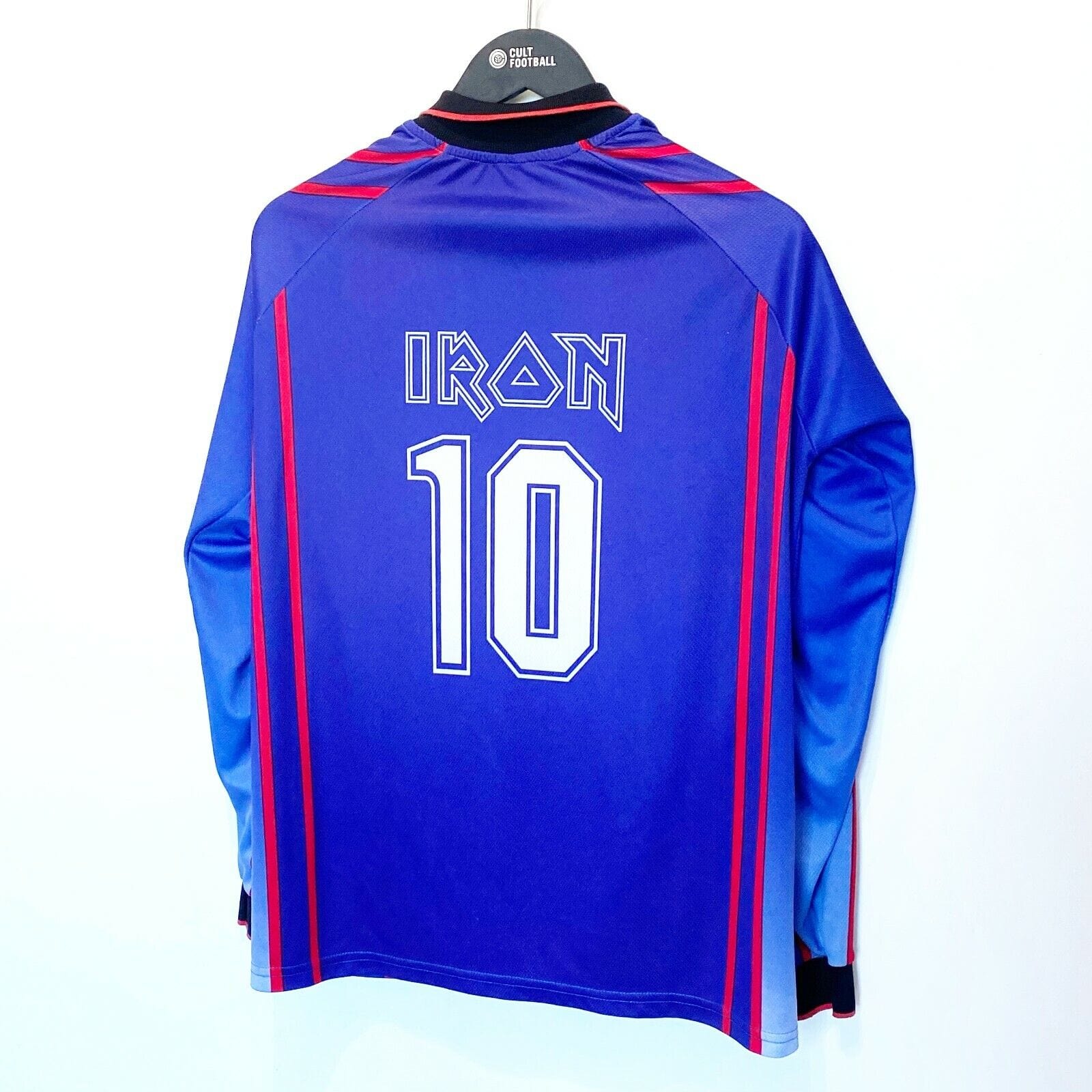 1990s IRON MAIDEN FC Vintage Long Sleeve Football Shirt (L) Possibly 1995