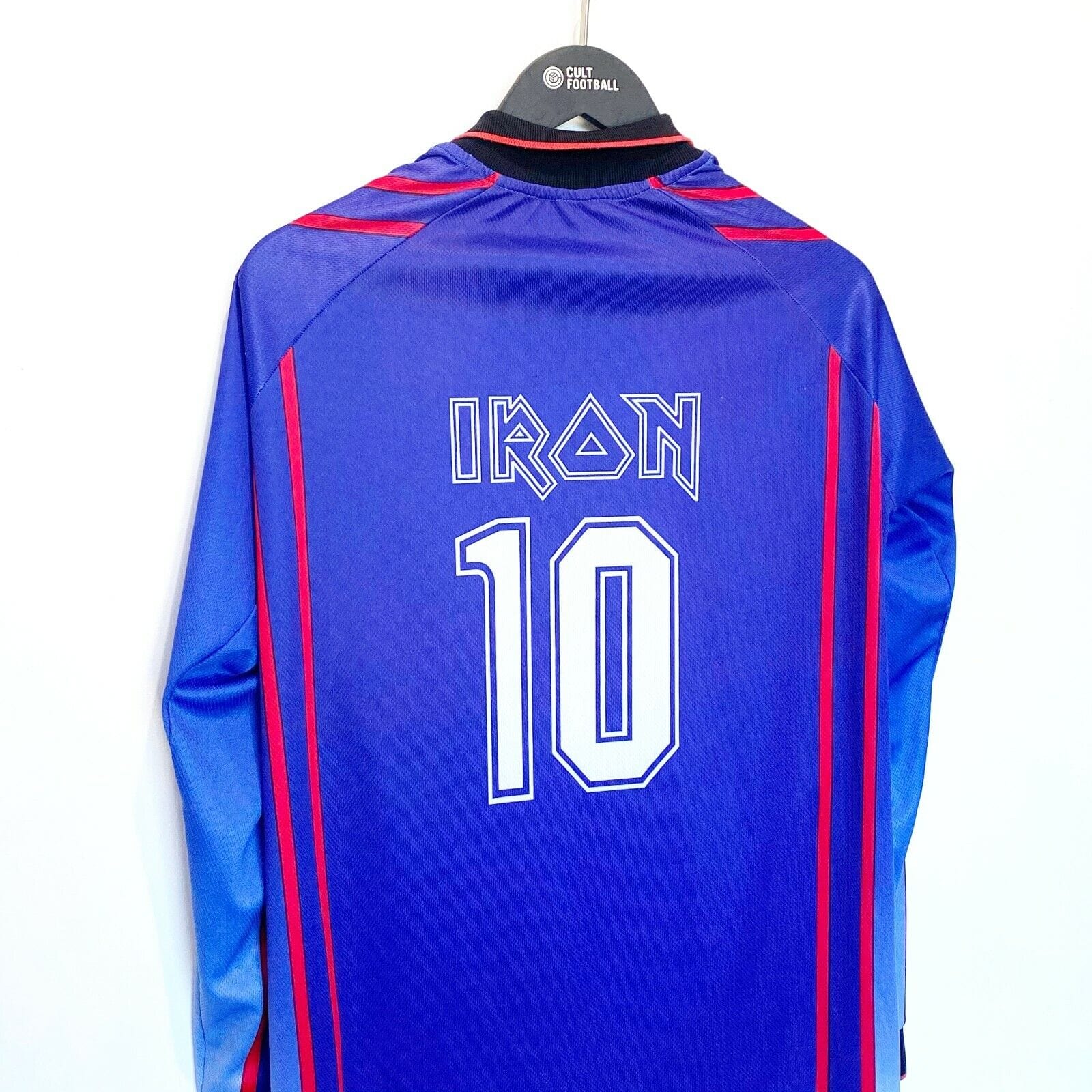 1990s IRON MAIDEN FC Vintage Long Sleeve Football Shirt (L) Possibly 1995