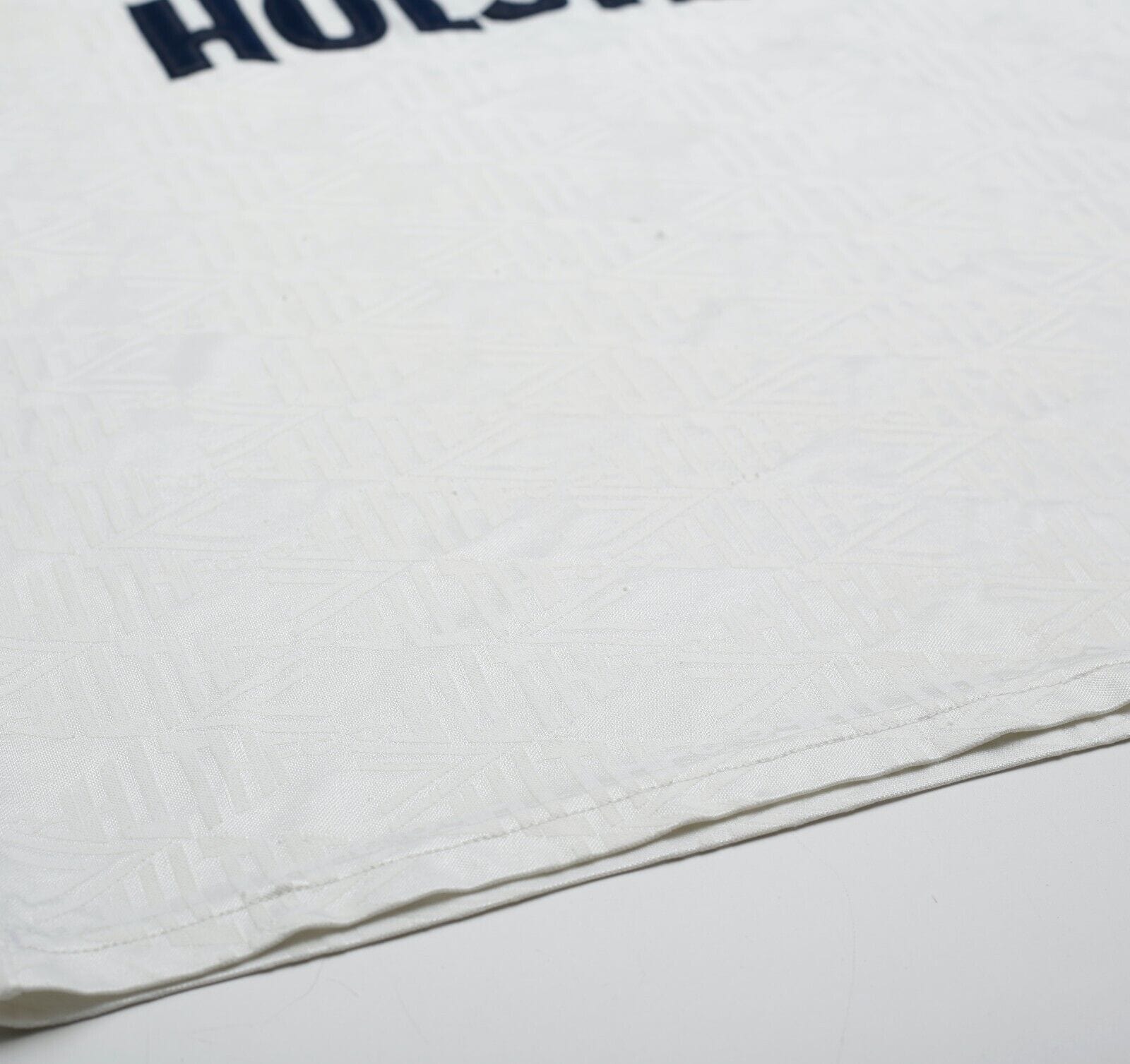 1991/92 GASCOIGNE #8 Tottenham Hotspur Vintage Umbro Home Football Shirt (L)