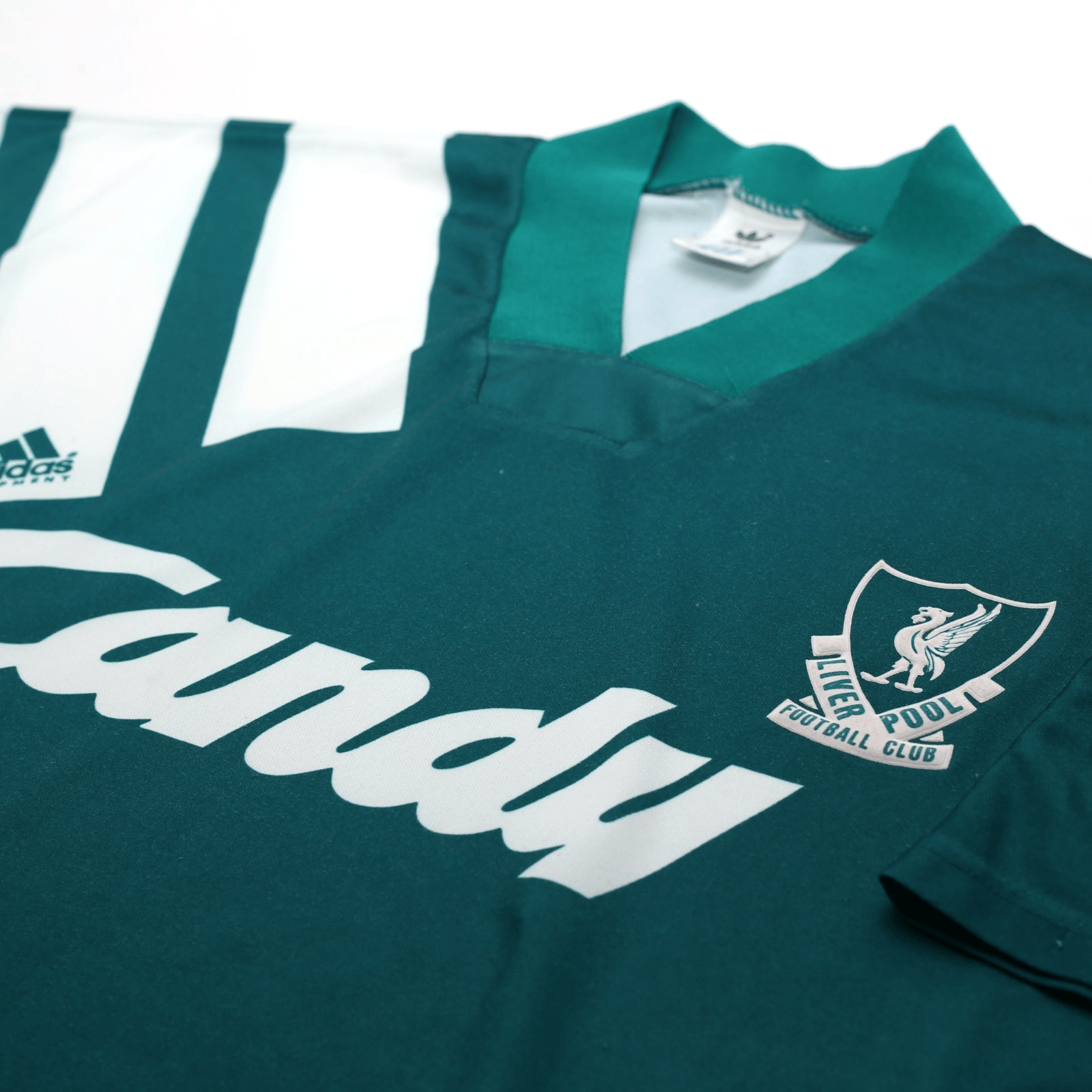 1991/92 Liverpool Vintage adidas Equipment Away Football Shirt 38/40 (M/L) CANDY