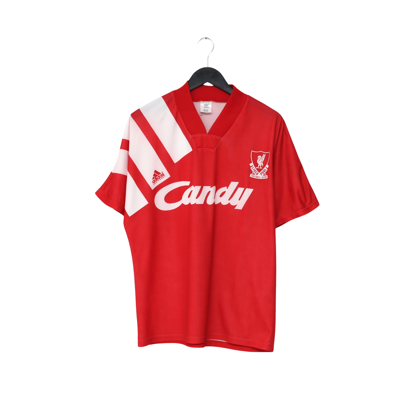 1991/92 Liverpool Vintage adidas Equipment Home Football Shirt 38/40 (M) CANDY