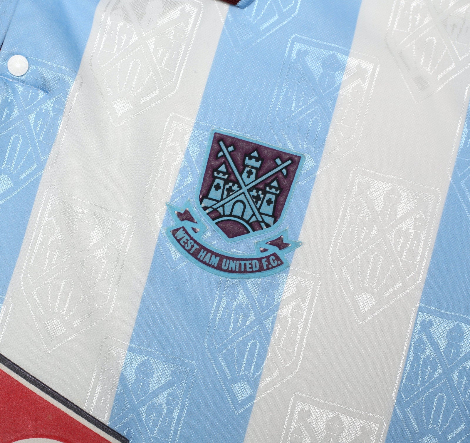 1991/92 WEST HAM UNITED Vintage Bukta Away Football Shirt (L) 42/44