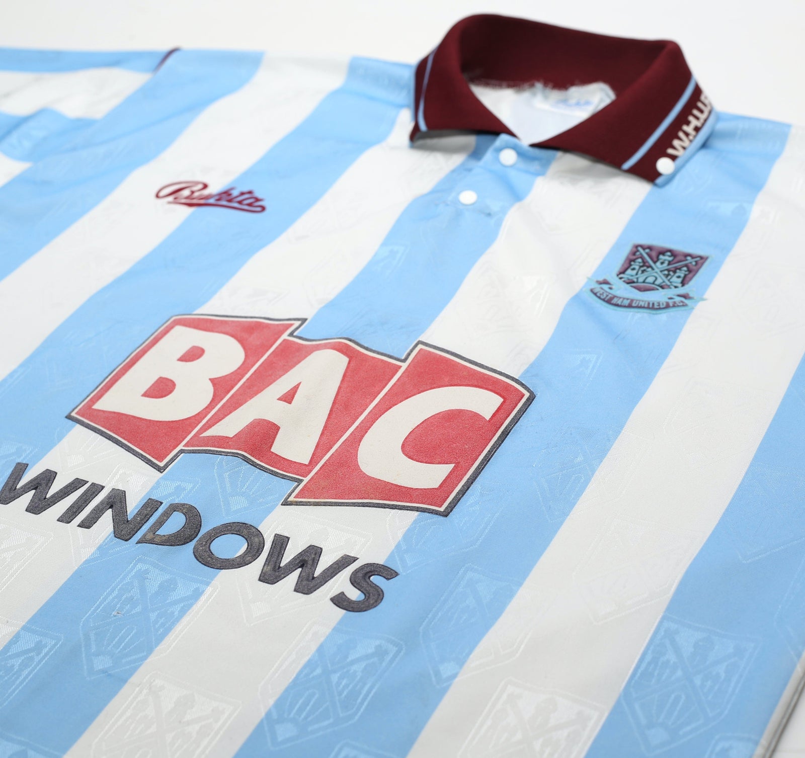 1991/92 WEST HAM UNITED Vintage Bukta Away Football Shirt (L) 42/44