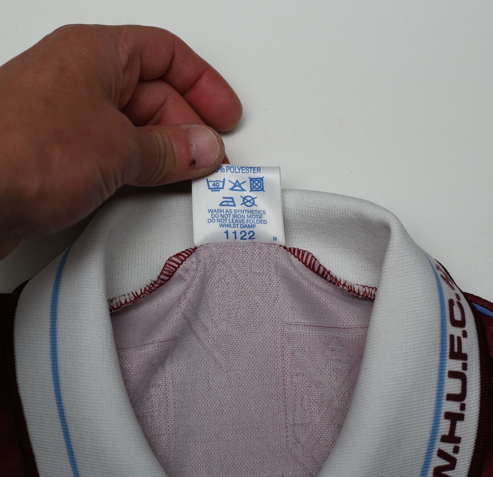 1991/92 WEST HAM UNITED Vintage Bukta Home Football Shirt (L) 42/44