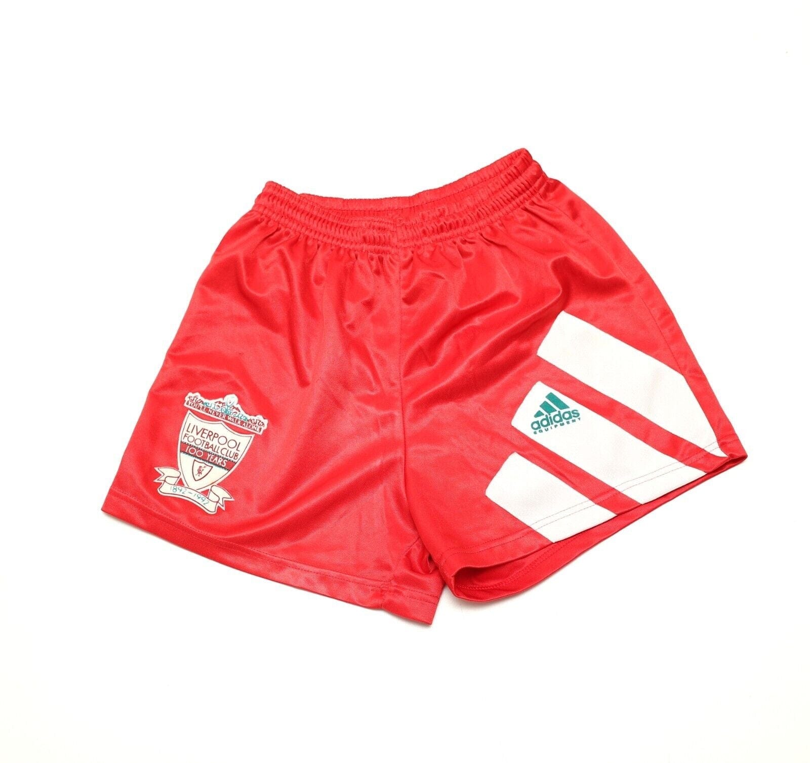 1991/93 LIVERPOOL Vintage adidas Equipment Home Football Shorts (XS) (28" Waist)