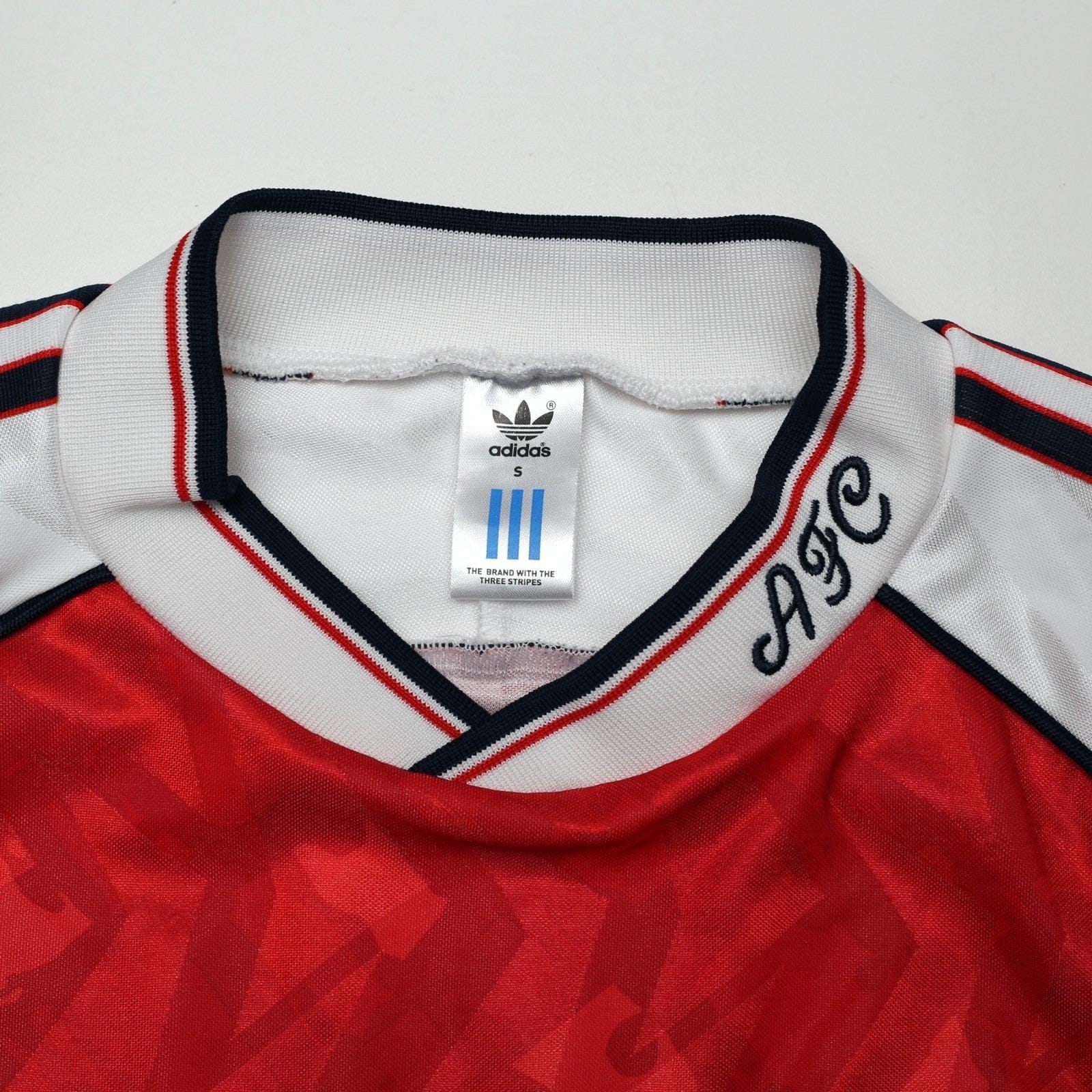 1991/93 Wright #8 Arsenal Retro adidas Originals Home Football Shirt (S)