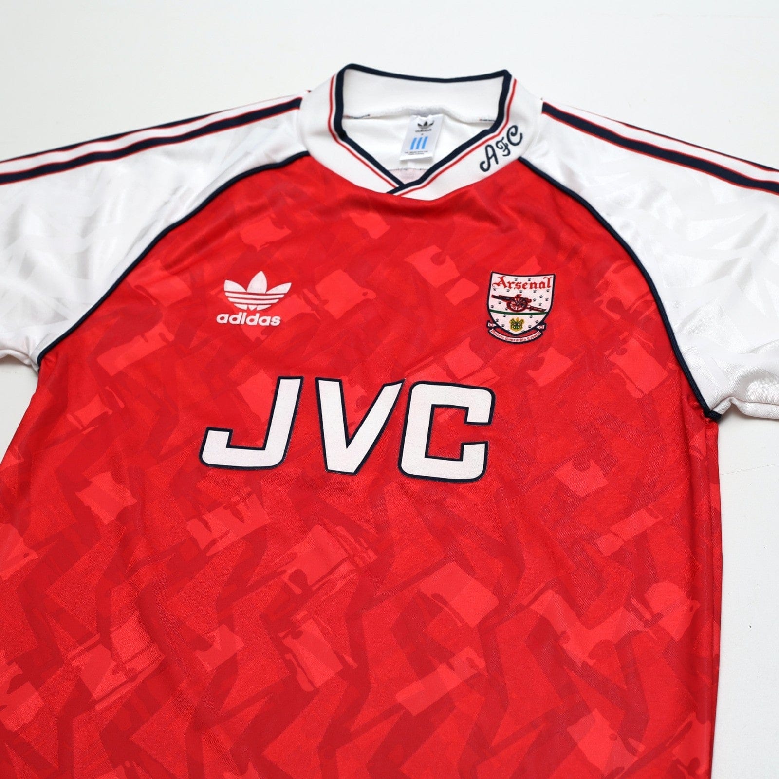 1991/93 Wright #8 Arsenal Retro adidas Originals Home Football Shirt (S)