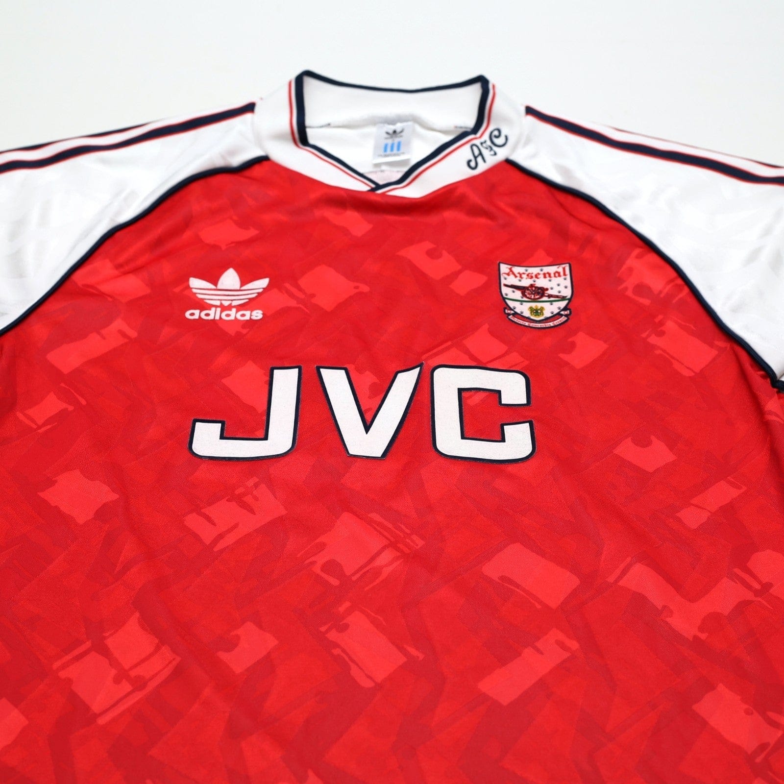1991/93 Wright #8 Arsenal Retro adidas Originals Home Football Shirt (S)