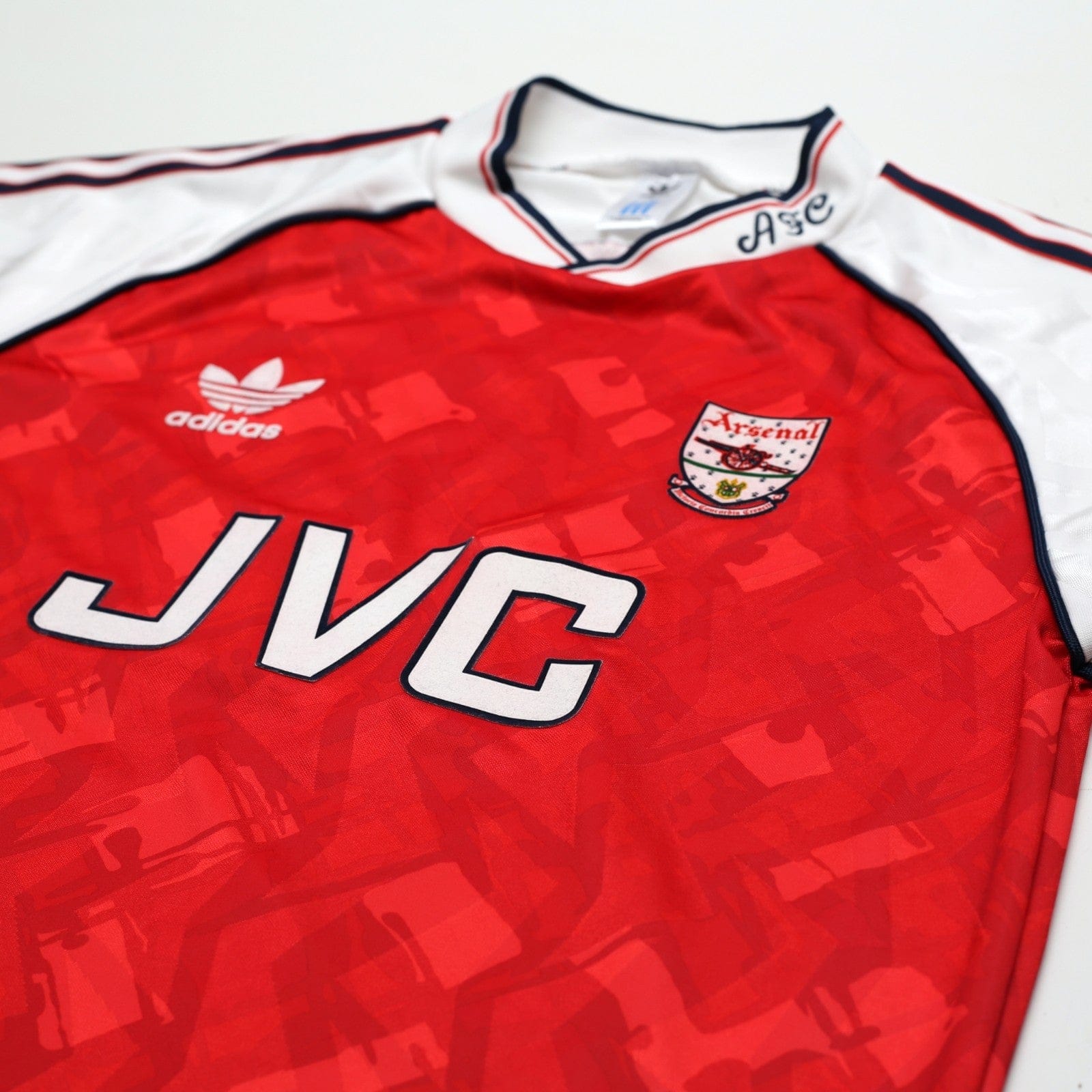 1991/93 Wright #8 Arsenal Retro adidas Originals Home Football Shirt (S)