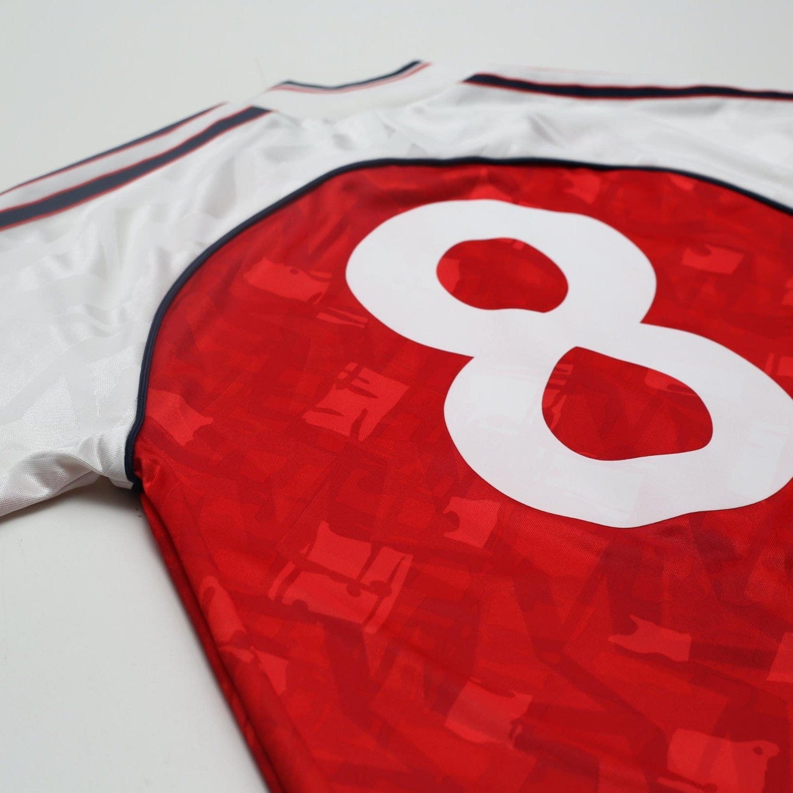1991/93 Wright #8 Arsenal Retro adidas Originals Home Football Shirt (S)