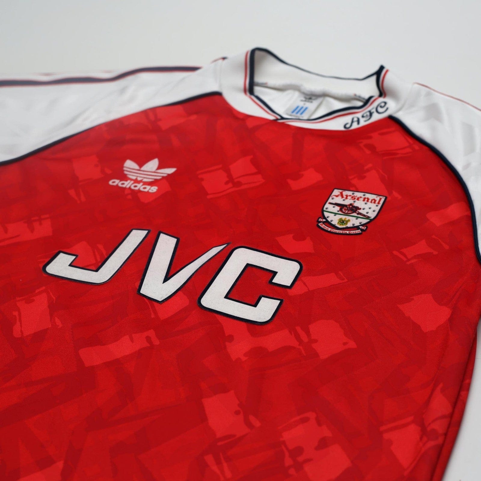 1991/93 Wright #8 Arsenal Retro adidas Originals Home Football Shirt (S)