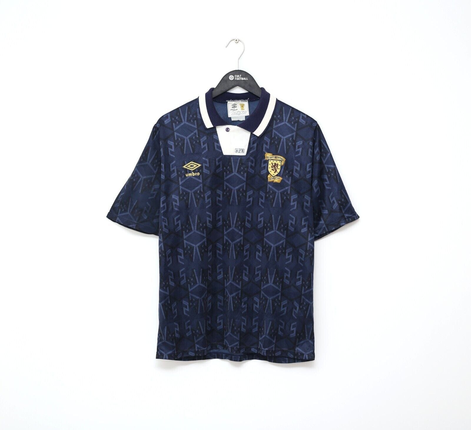 1991/94 SCOTLAND Vintage Umbro Home Football Shirt Jersey (M)