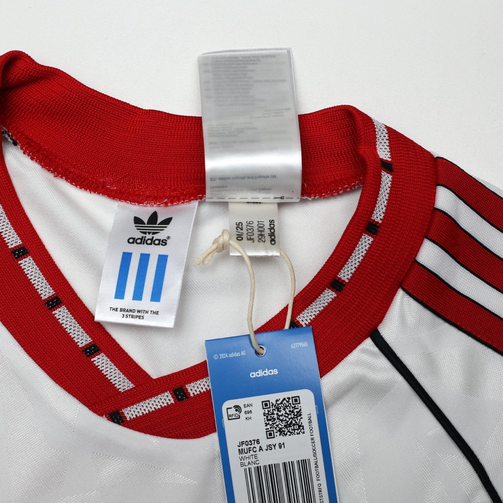 1991 Robson #7 Manchester United adidas Cup Winners Cup Football Shirt (L) BNWT