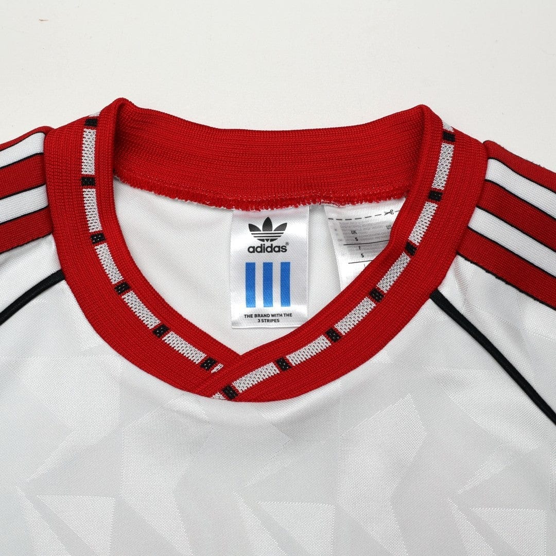 1991 Sharpe #11 Manchester United L/S adidas Cup Winners Cup Football Shirt (S)