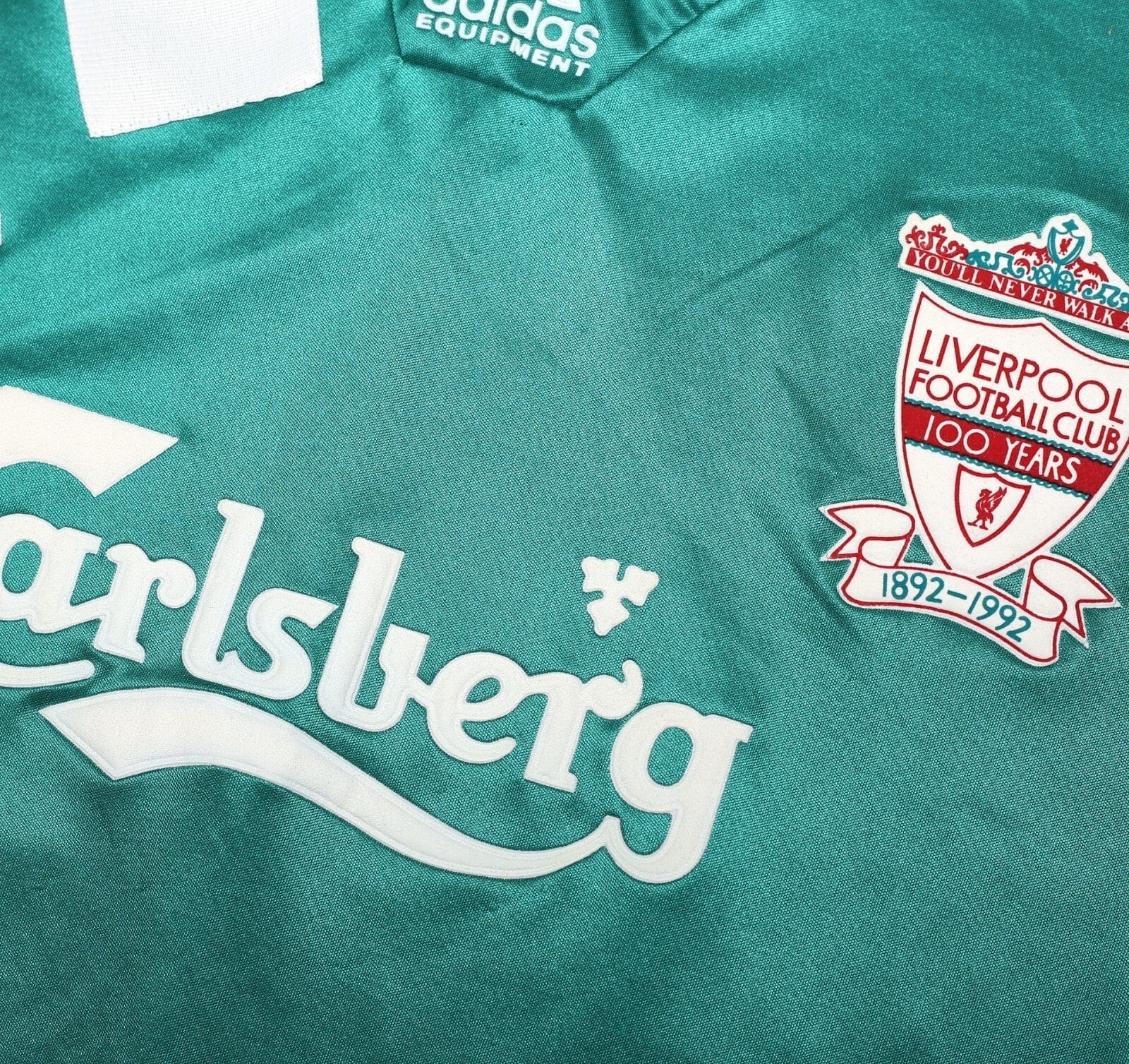 1992/93 LIVERPOOL Vintage adidas Centenary Away Football Shirt (M) 38/40