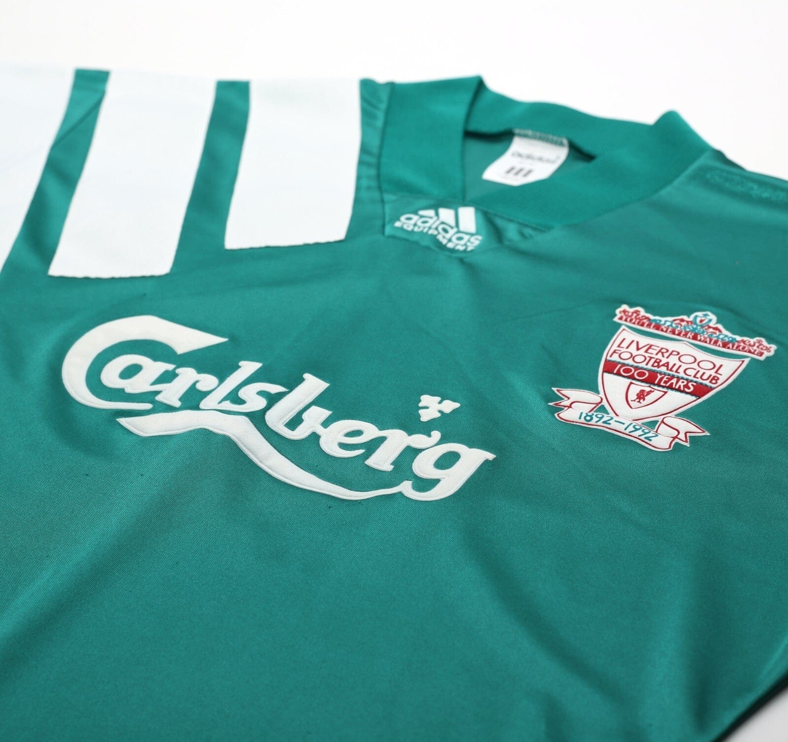 1992/93 LIVERPOOL Vintage adidas Centenary Away Football Shirt (M) 38/40