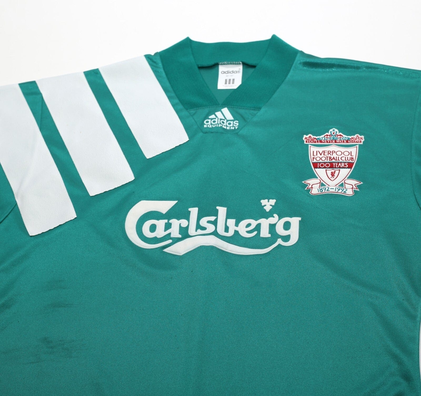 1992/93 LIVERPOOL Vintage adidas Centenary Away Football Shirt (M) 38/40