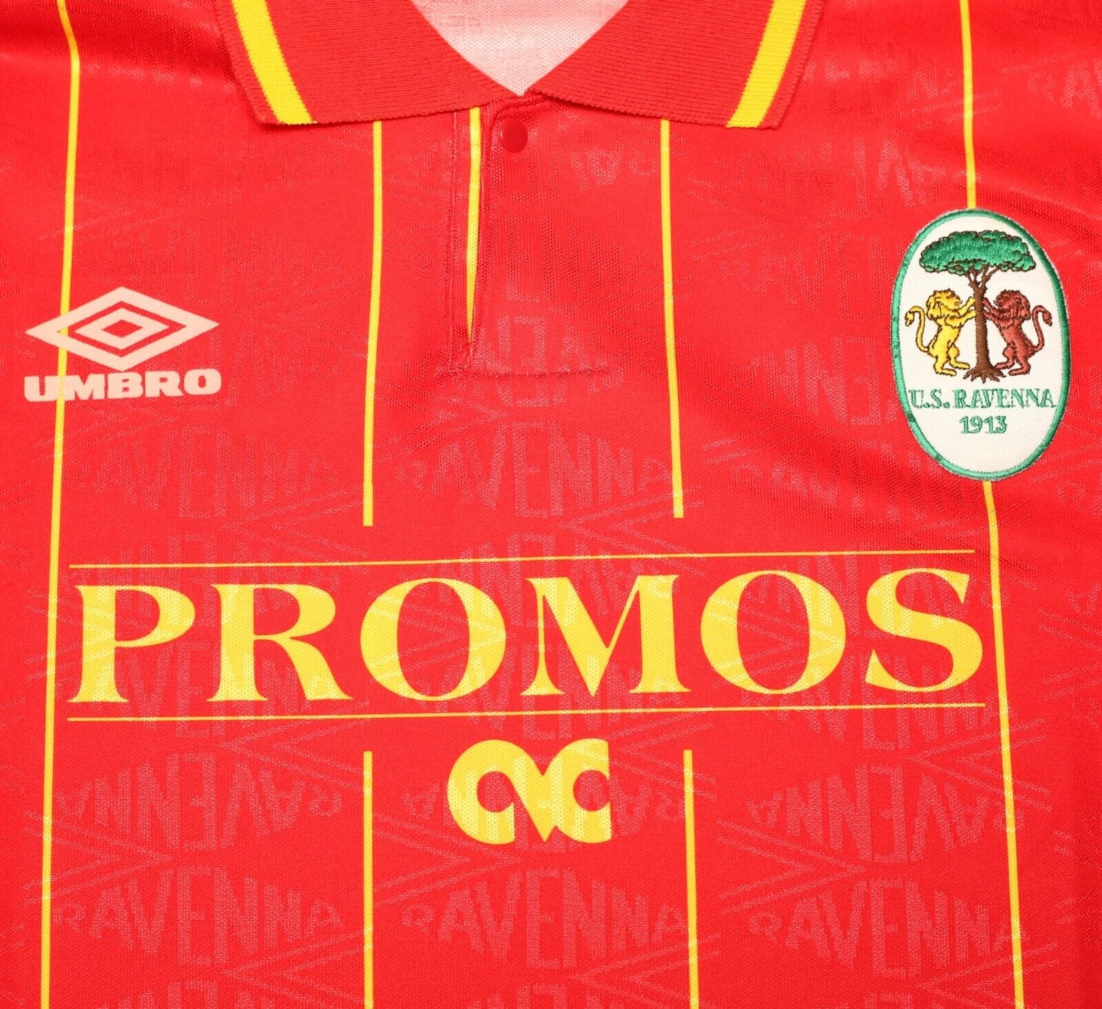 1992/93 RAVENNA CALCIO Vintage Umbro Away Football Shirt Jersey (L)