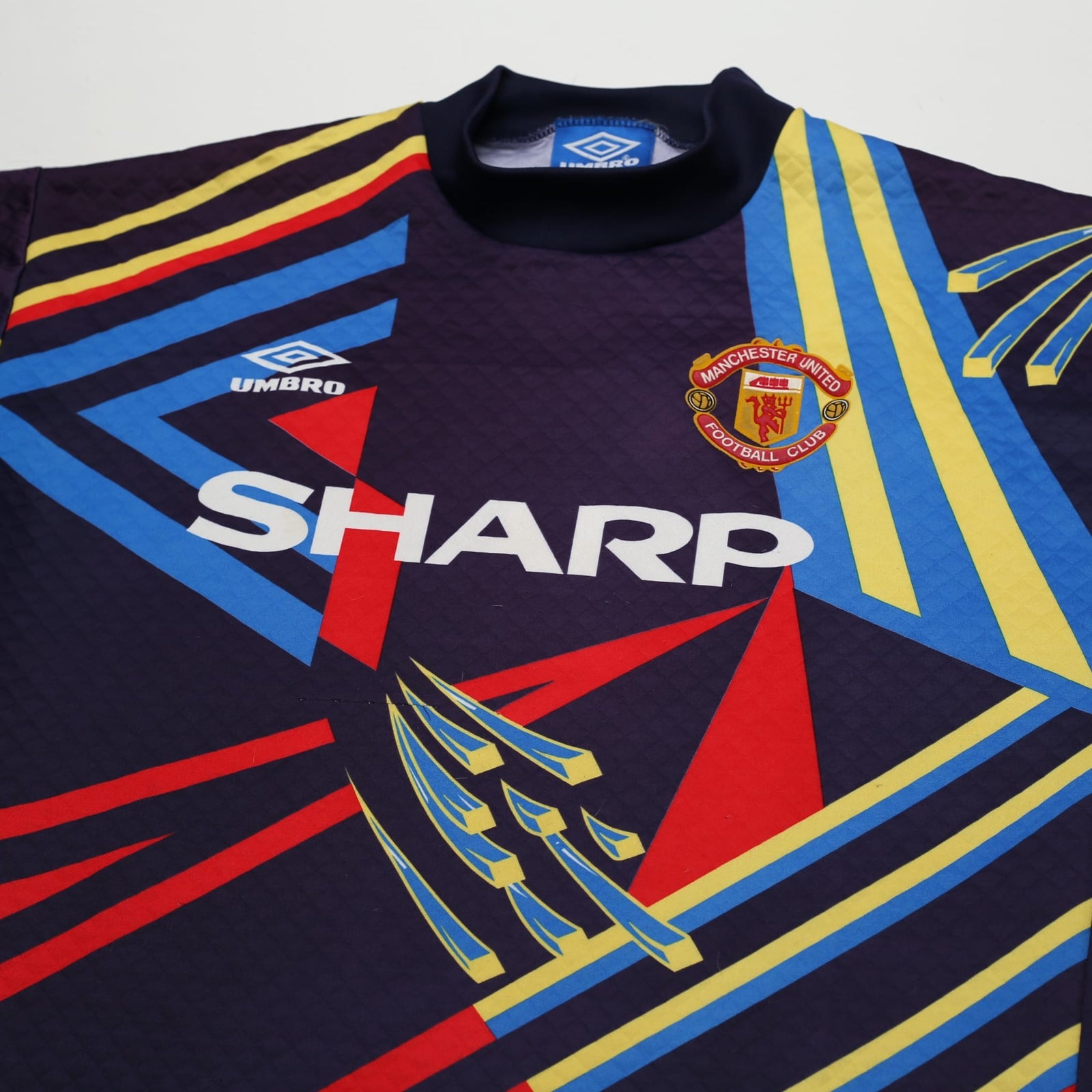 1992/93 Schmeichel #1 Manchester United Vintage Umbro GK Football Shirt (S)