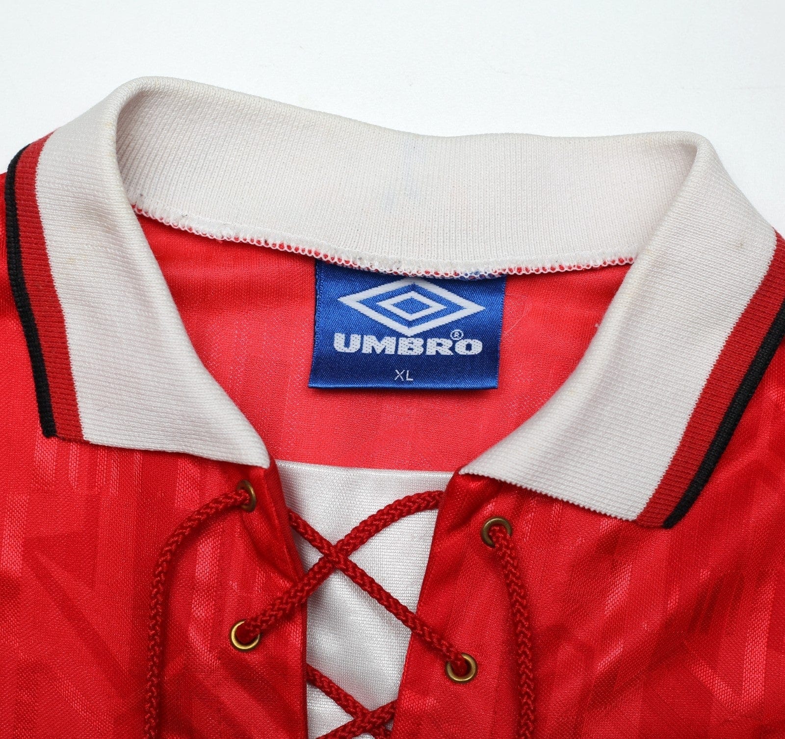 1992/94 CANTONA #7 Manchester United Vintage Umbro Home Football Shirt (L/XL)