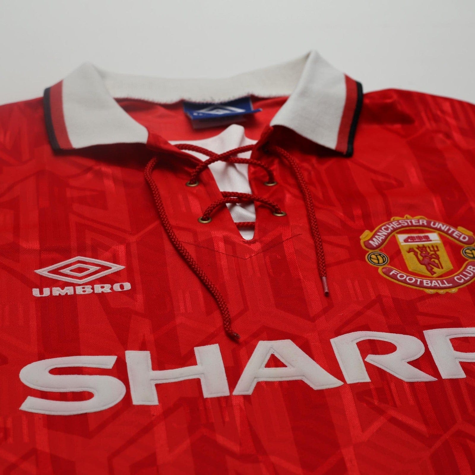 1992/94 Cantona #7 Manchester United Vintage Umbro Home Football Shirt (S)