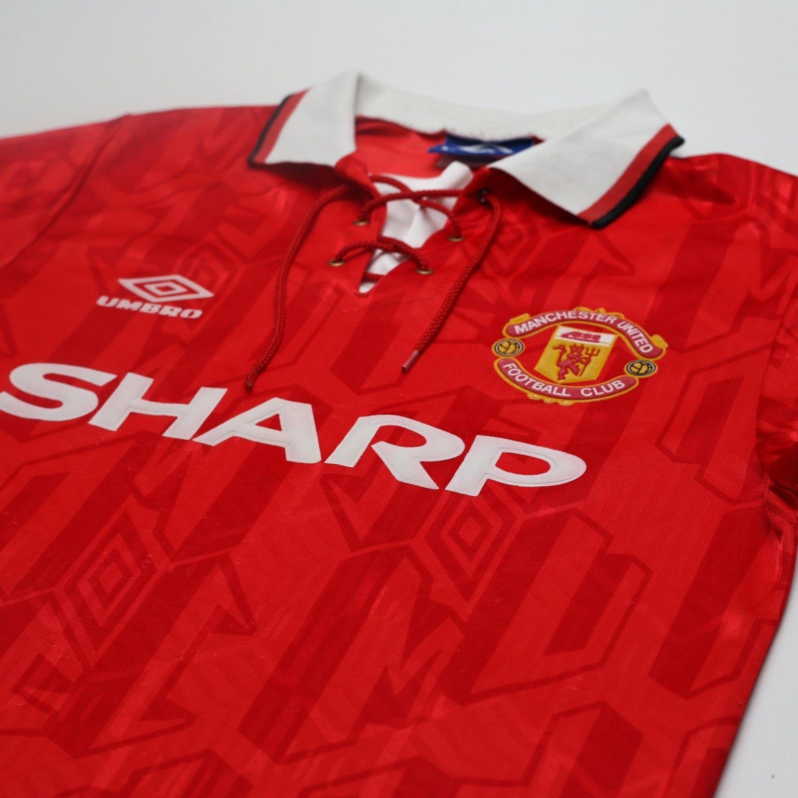 1992/94 Cantona #7 Manchester United Vintage Umbro Home Football Shirt (S)