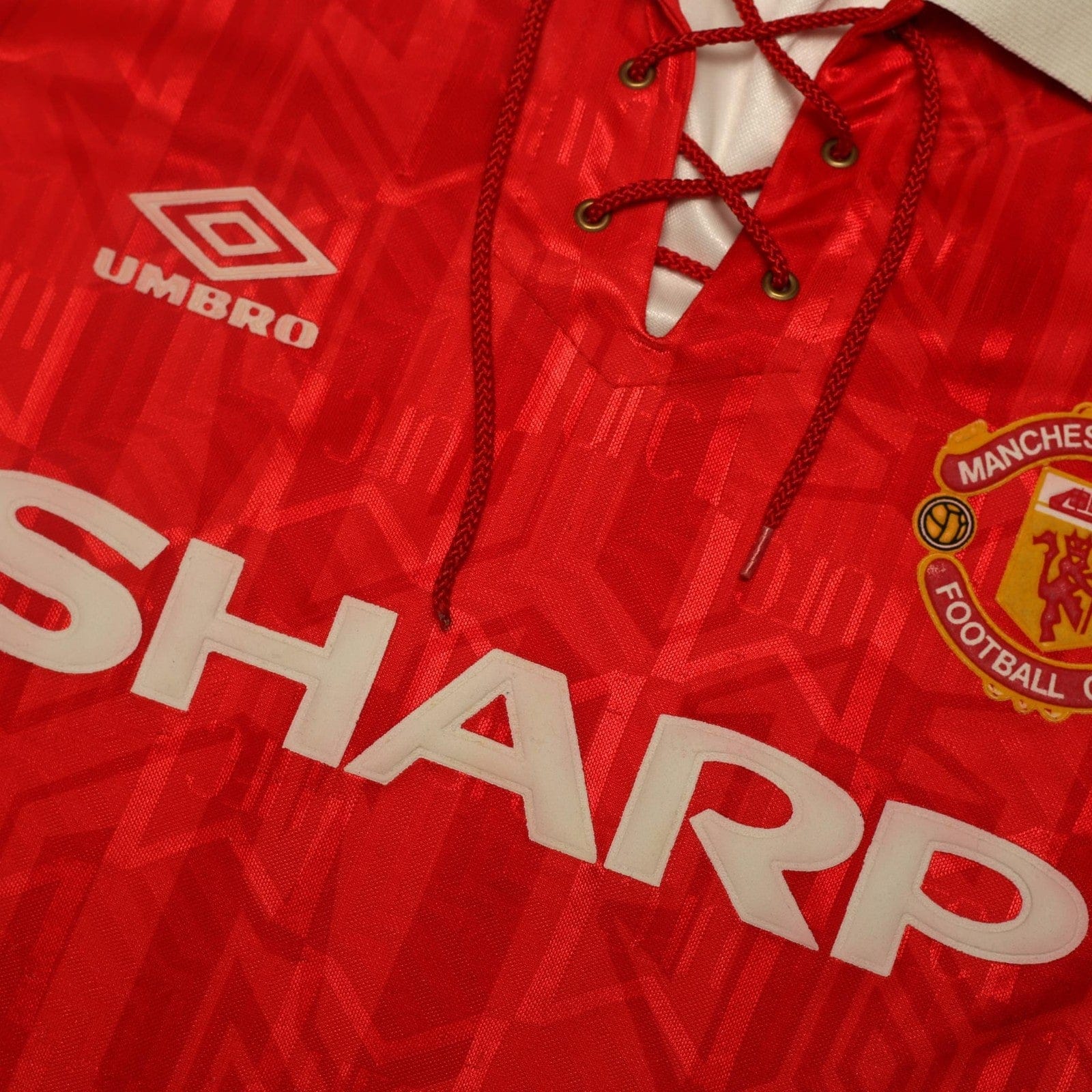 1992/94 Cantona #7 Manchester United Vintage Umbro Home Football Shirt (S)