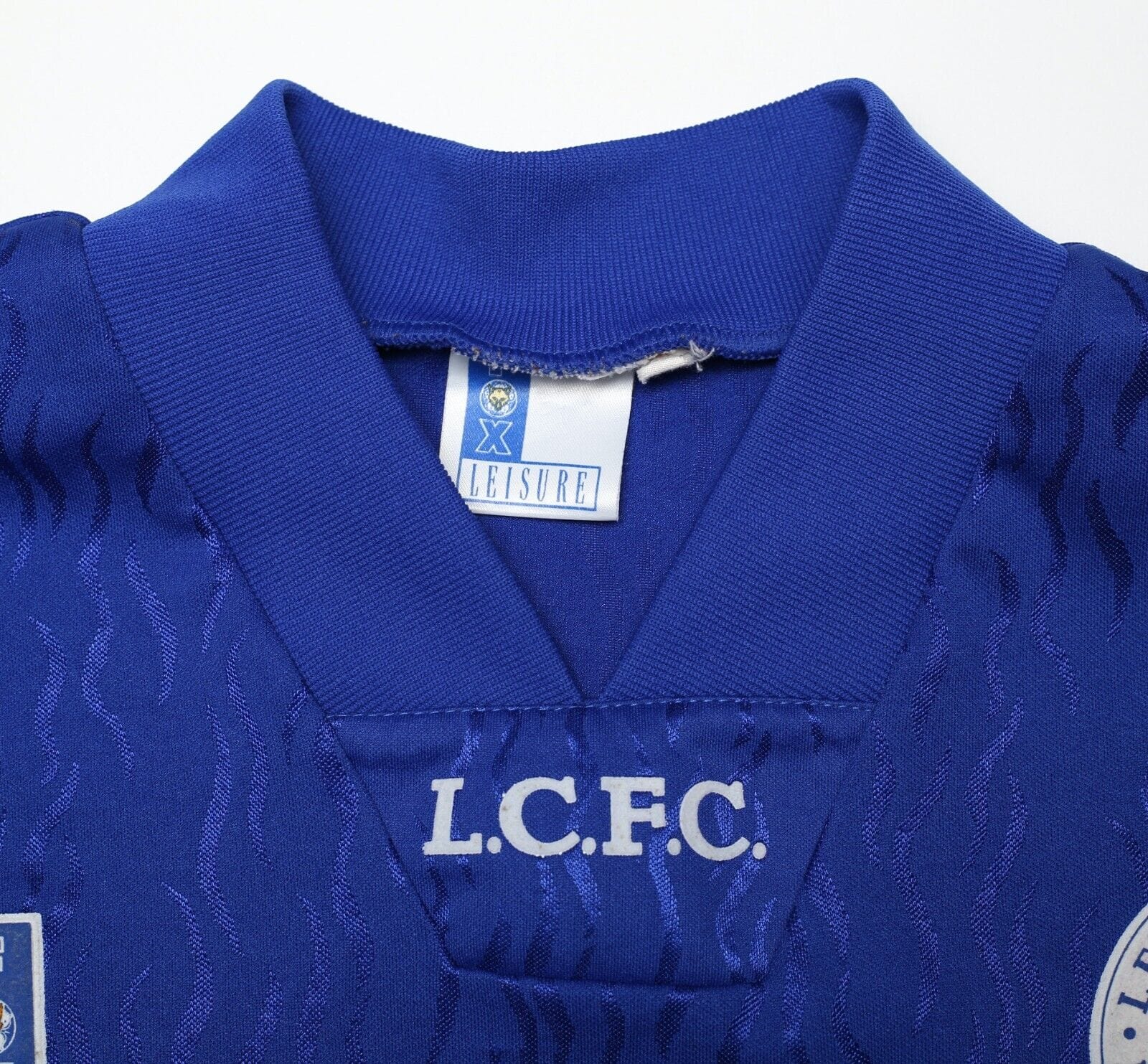 1992/94 LEICESTER CITY Vintage Fox Leisure Home Football Shirt (L)