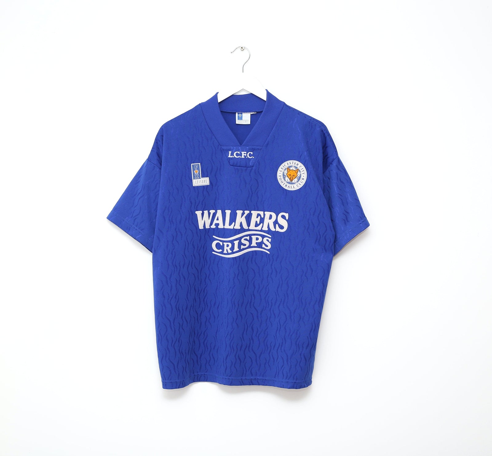 1992/94 LEICESTER CITY Vintage Fox Leisure Home Football Shirt (L)