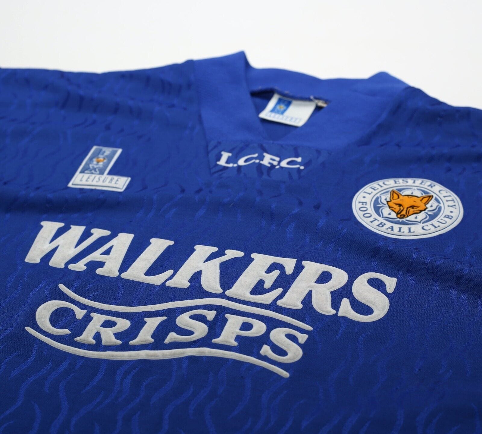 1992/94 LEICESTER CITY Vintage Fox Leisure Home Football Shirt (S)