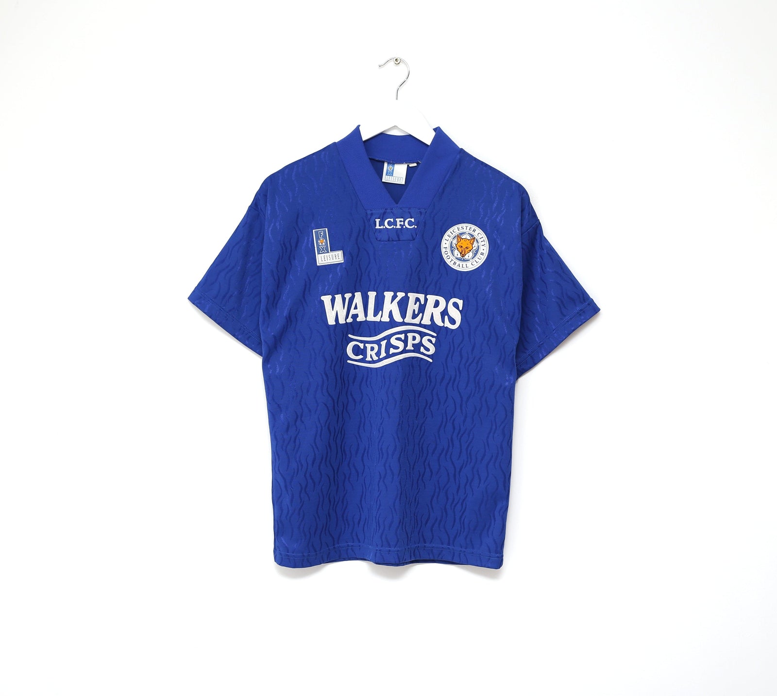 1992/94 LEICESTER CITY Vintage Fox Leisure Home Football Shirt (S)