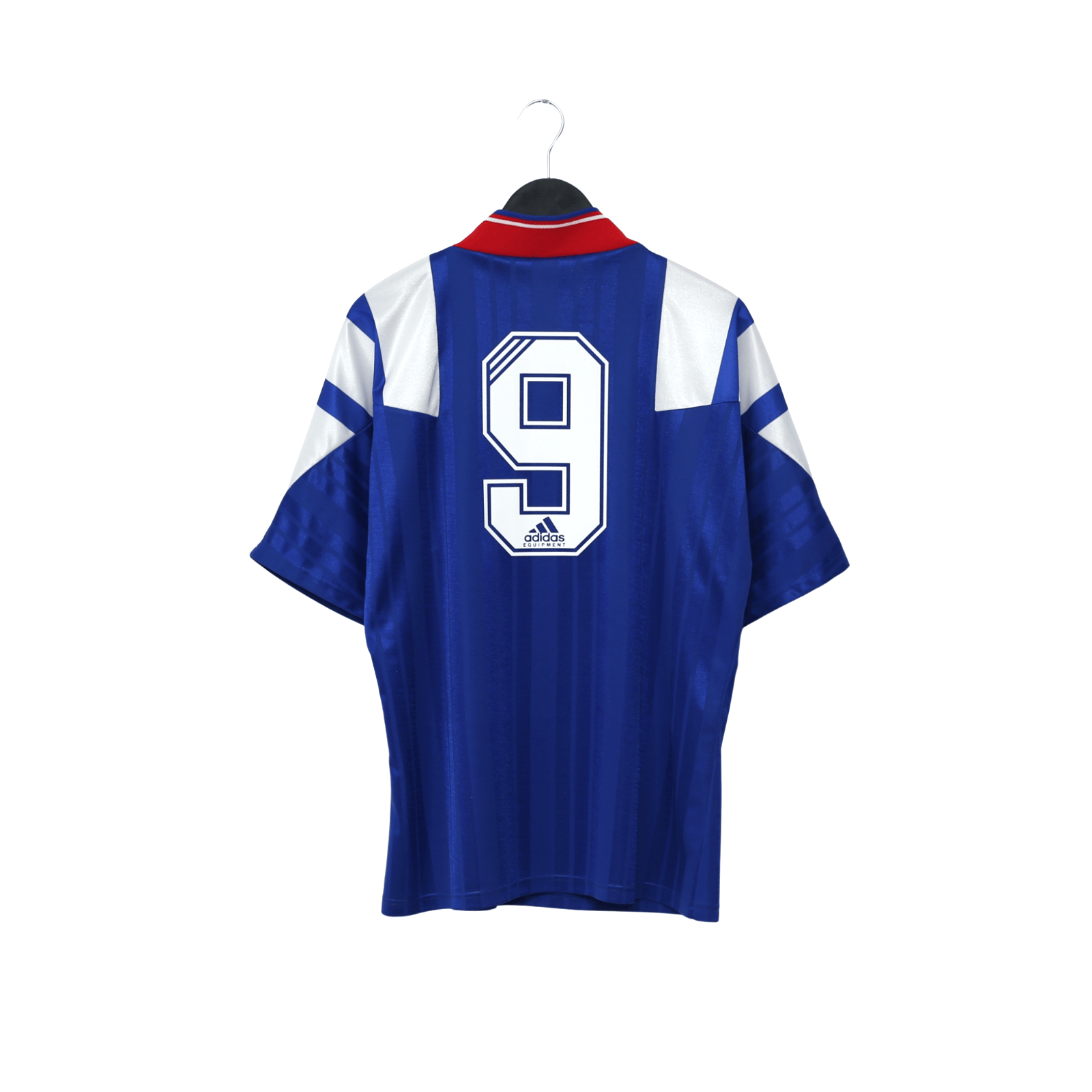 1992/94 McCoist #9 Rangers Vintage adidas Equipment Home Football Shirt (L)