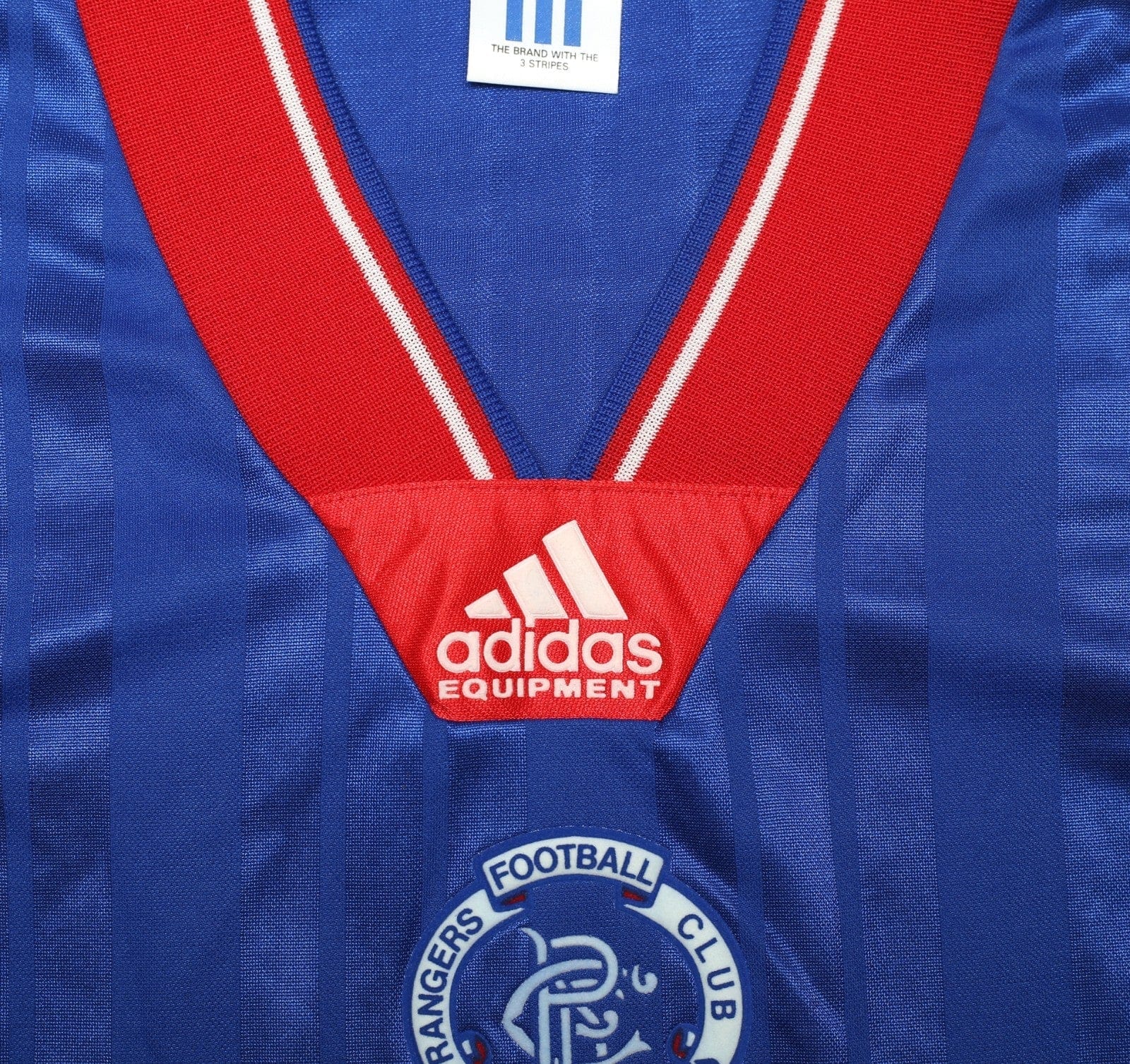 1992/94 McCOIST #9 Rangers Vintage adidas Equipment Home Football Shirt (L/XL)