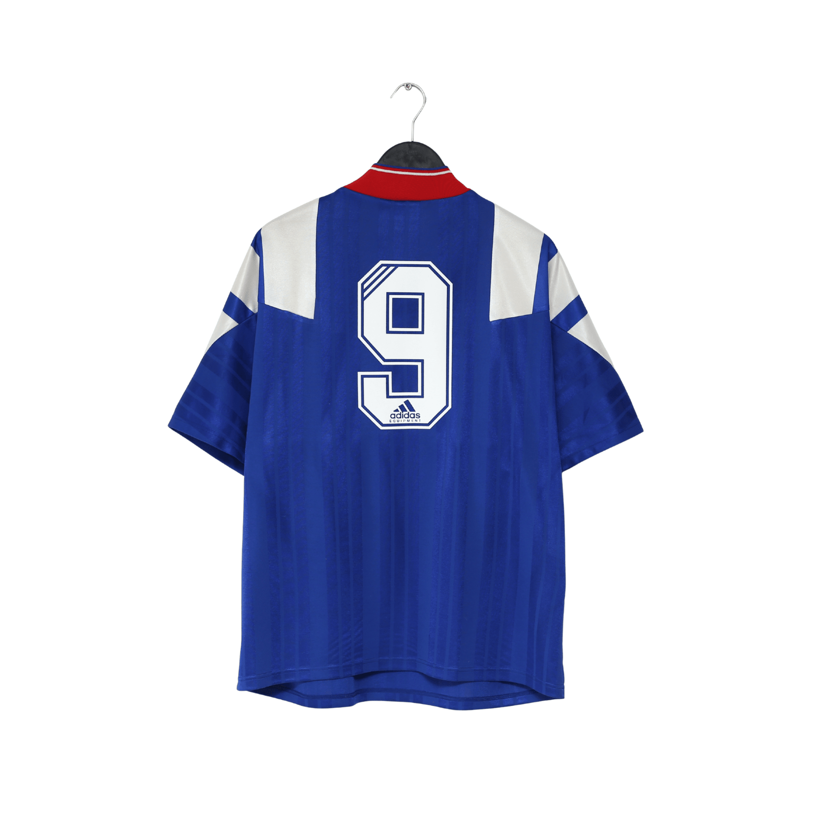 1992/94 McCOIST #9 Rangers Vintage adidas Equipment Home Football Shirt (XL)