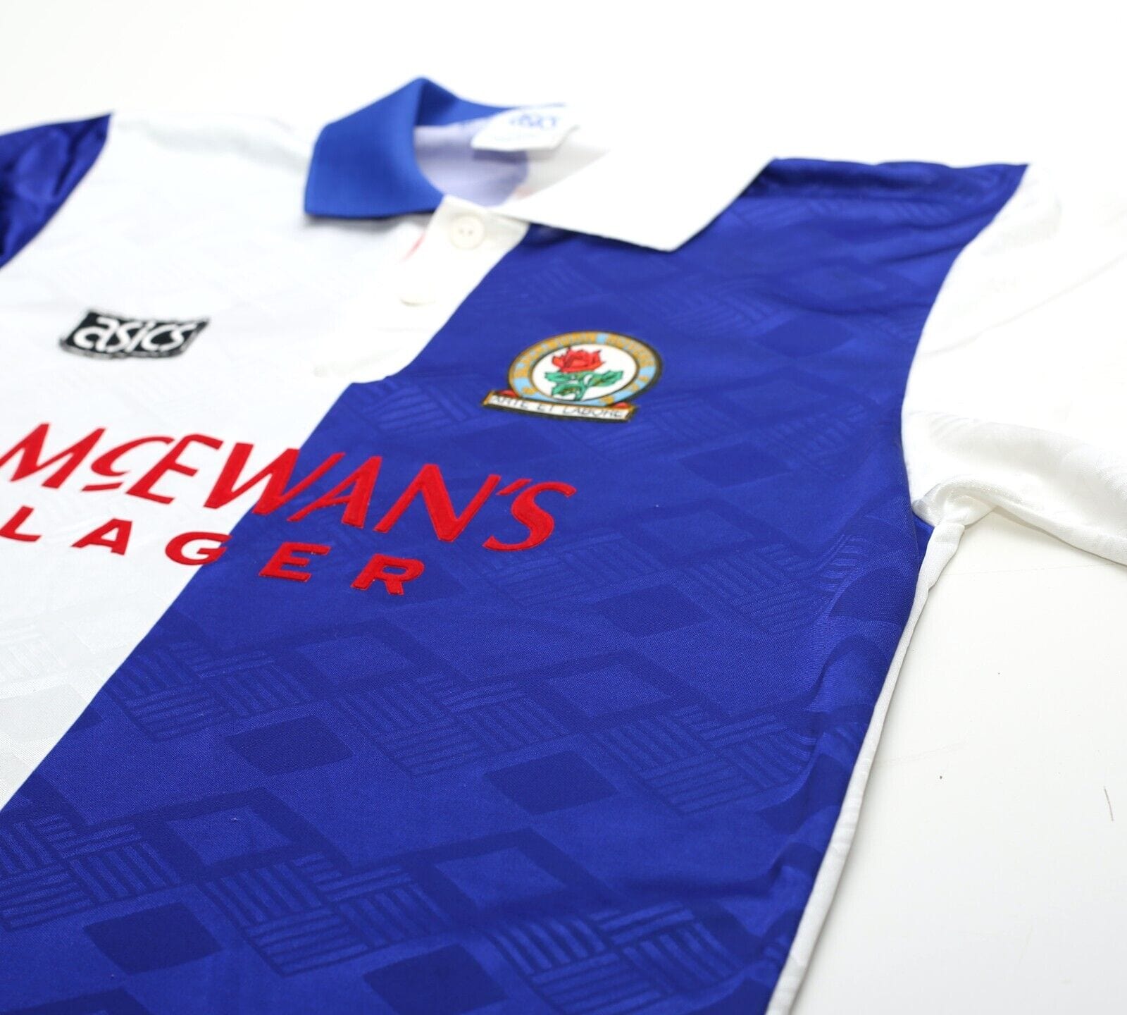 1992/94 SHEARER #9 Blackburn Rovers Vintage Asics Home Football Shirt (M/L)