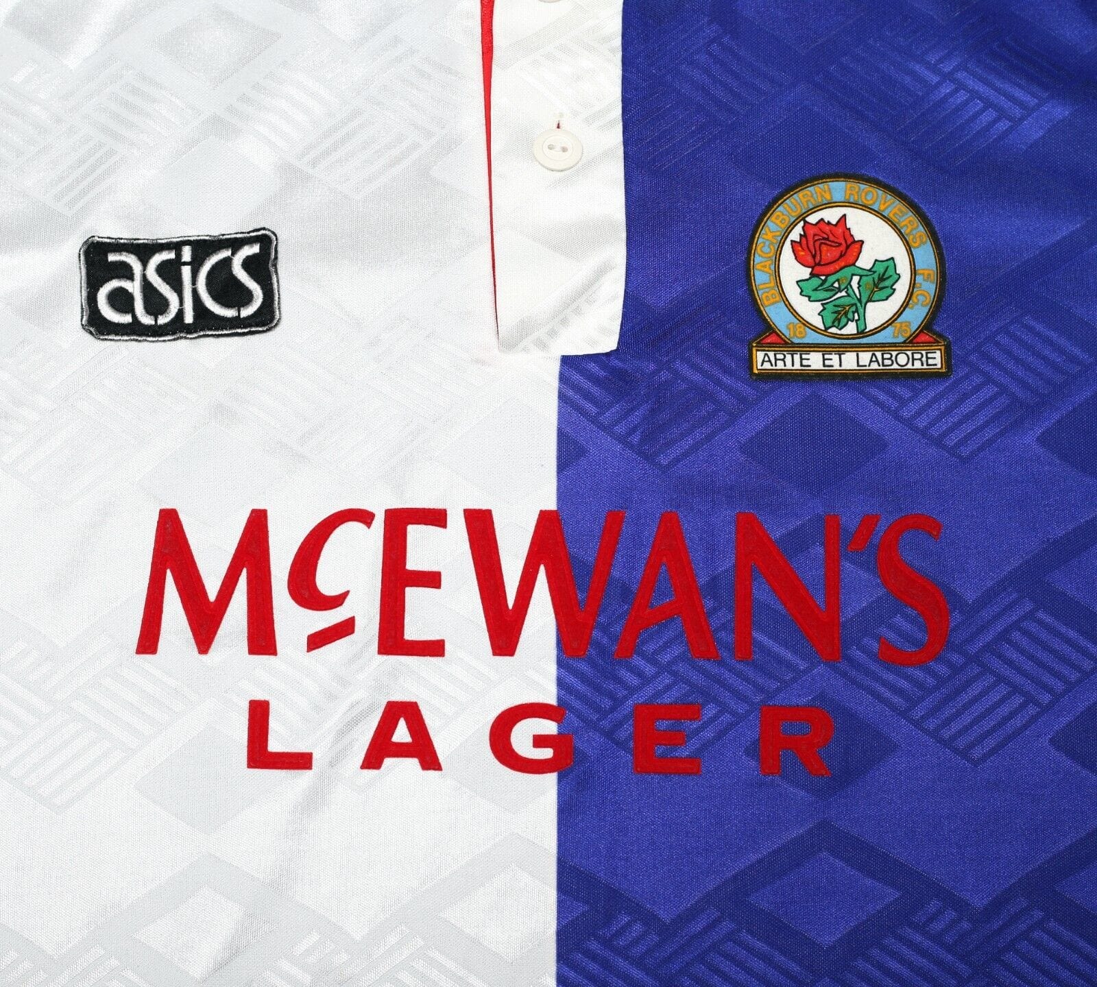 1992/94 SHEARER #9 Blackburn Rovers Vintage Asics Home Football Shirt (M/L)