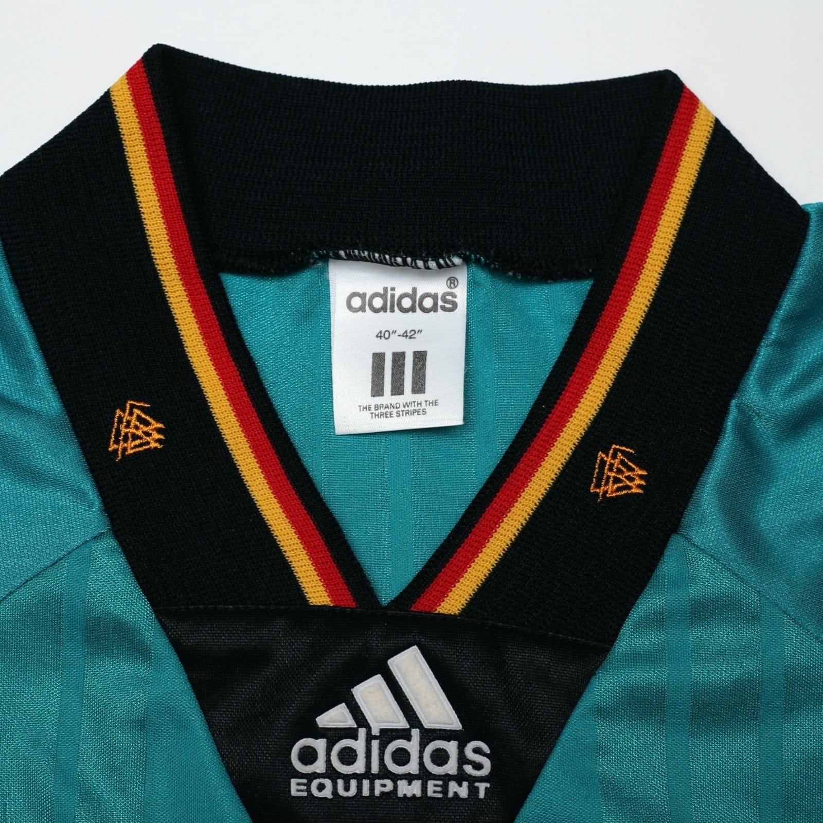 1992/94 Voller #9 Germany Vintage adidas Away Football Shirt (L) EURO 92